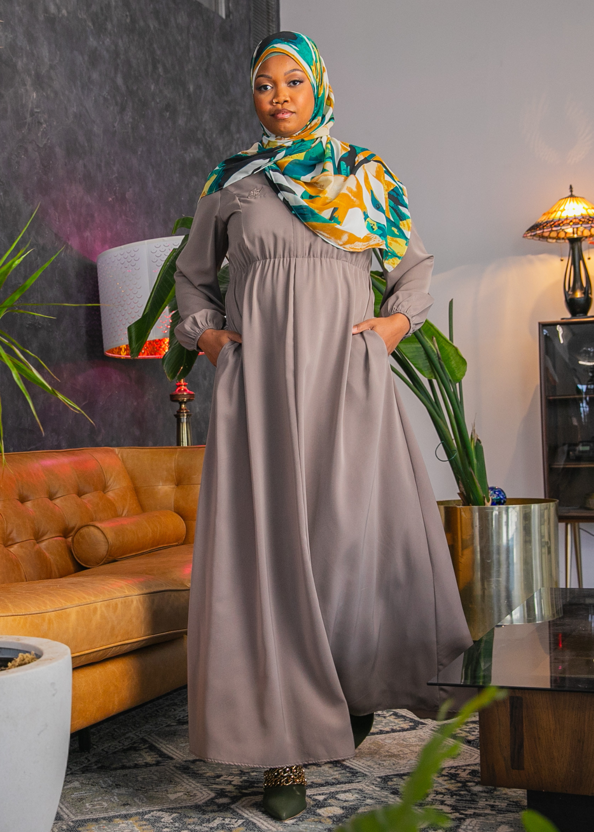 Taupe - Aisha Dress