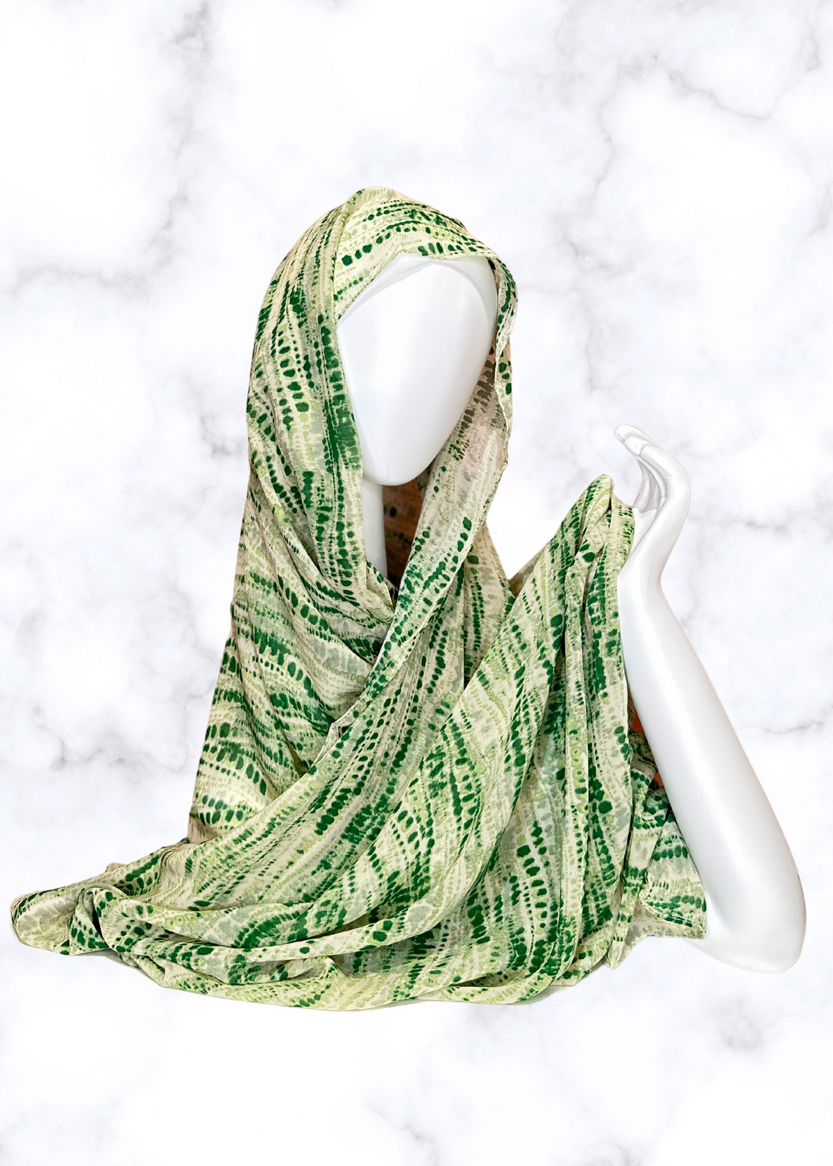 Green Light - Chiffon Printed Hijab