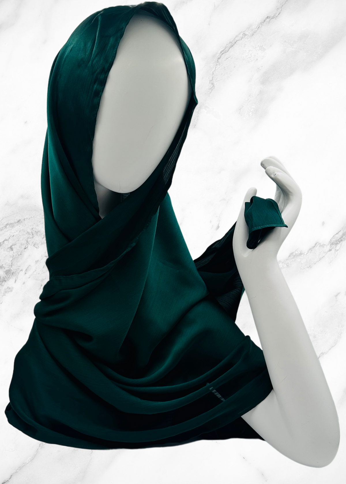 Deep Emerald - Luxe Silk Hijab