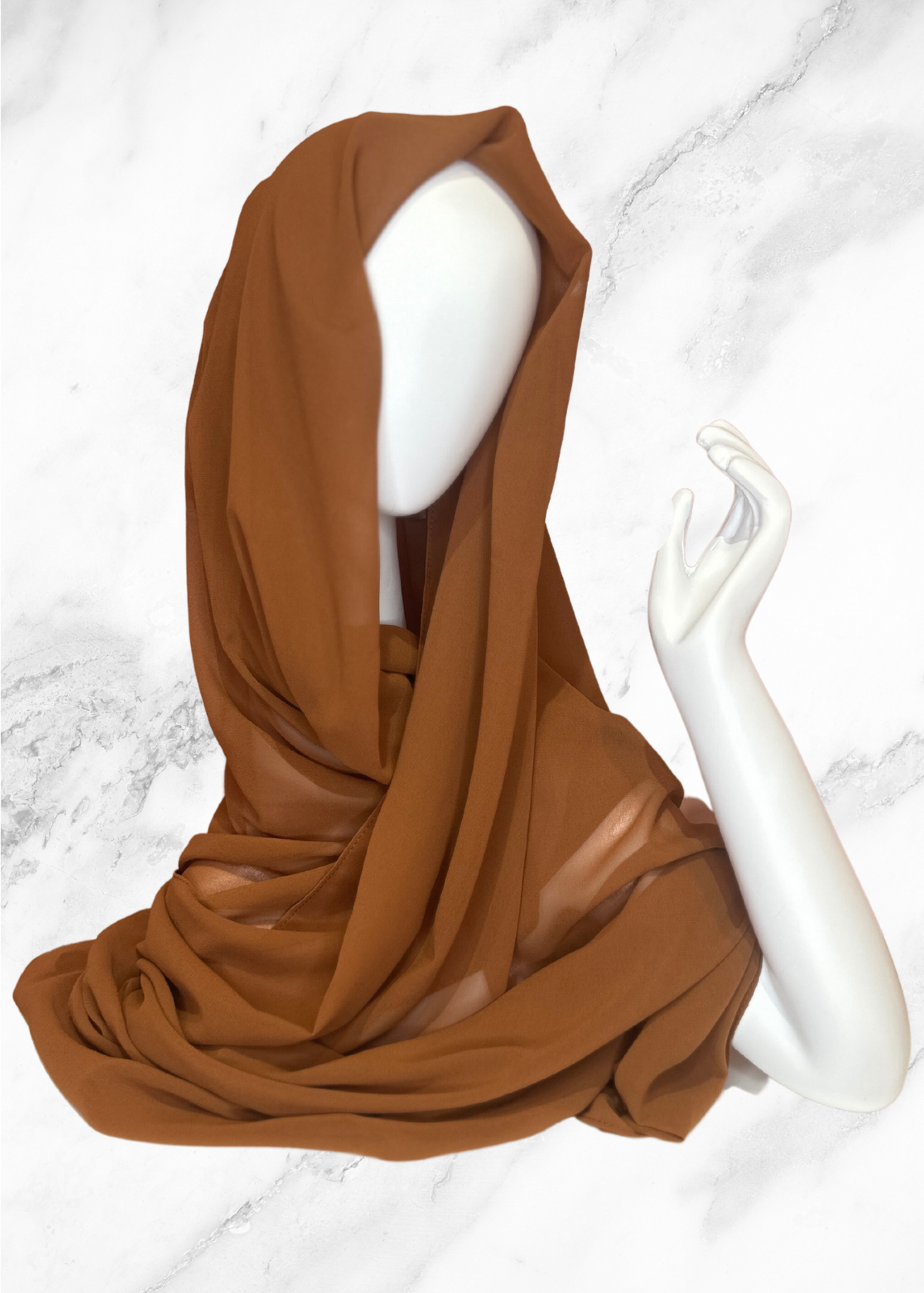 Caramel - XL Premium Chiffon Hijab