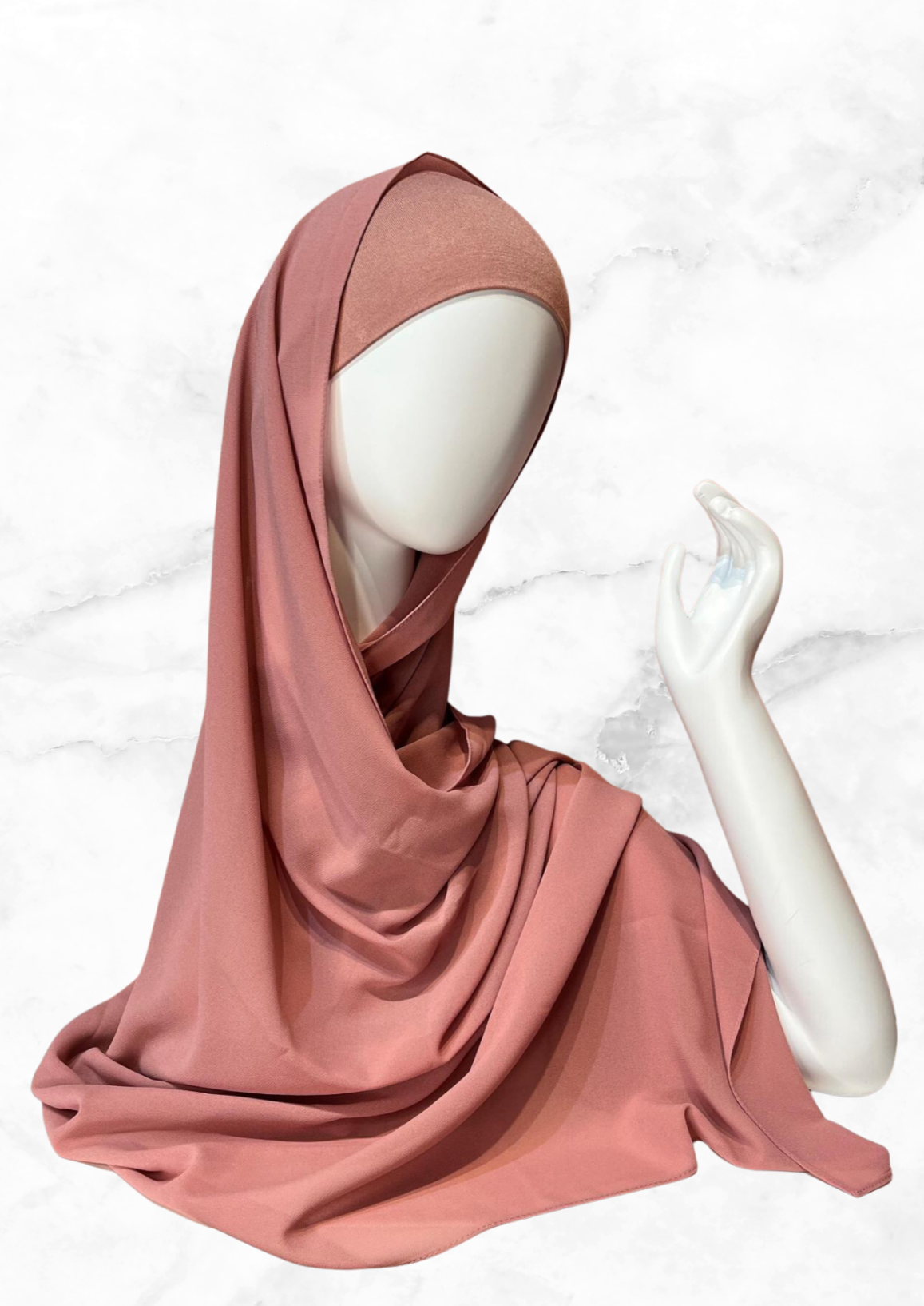 Rose Petals - Matching Chiffon Hijab Set