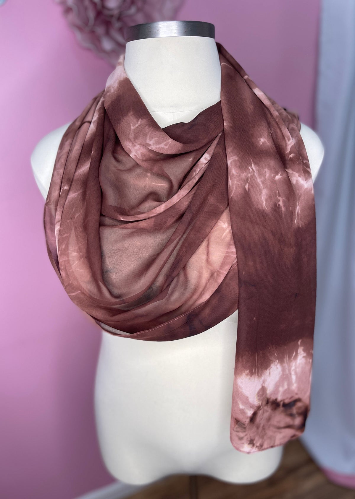 Nutmeg Tie Dye - Chiffon Printed Hijab