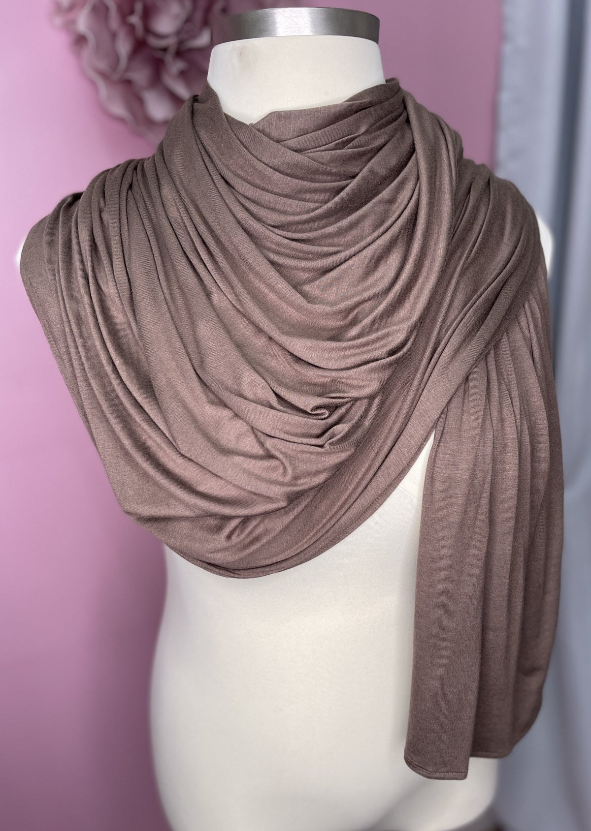 Mocha - XL Jersey Knit Hijab