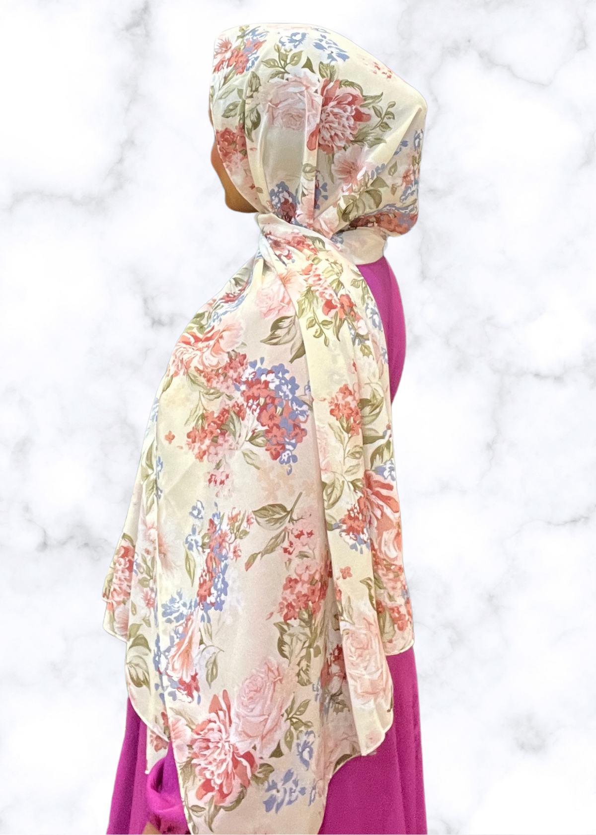 Summer Bouquet - Chiffon Printed Hijab
