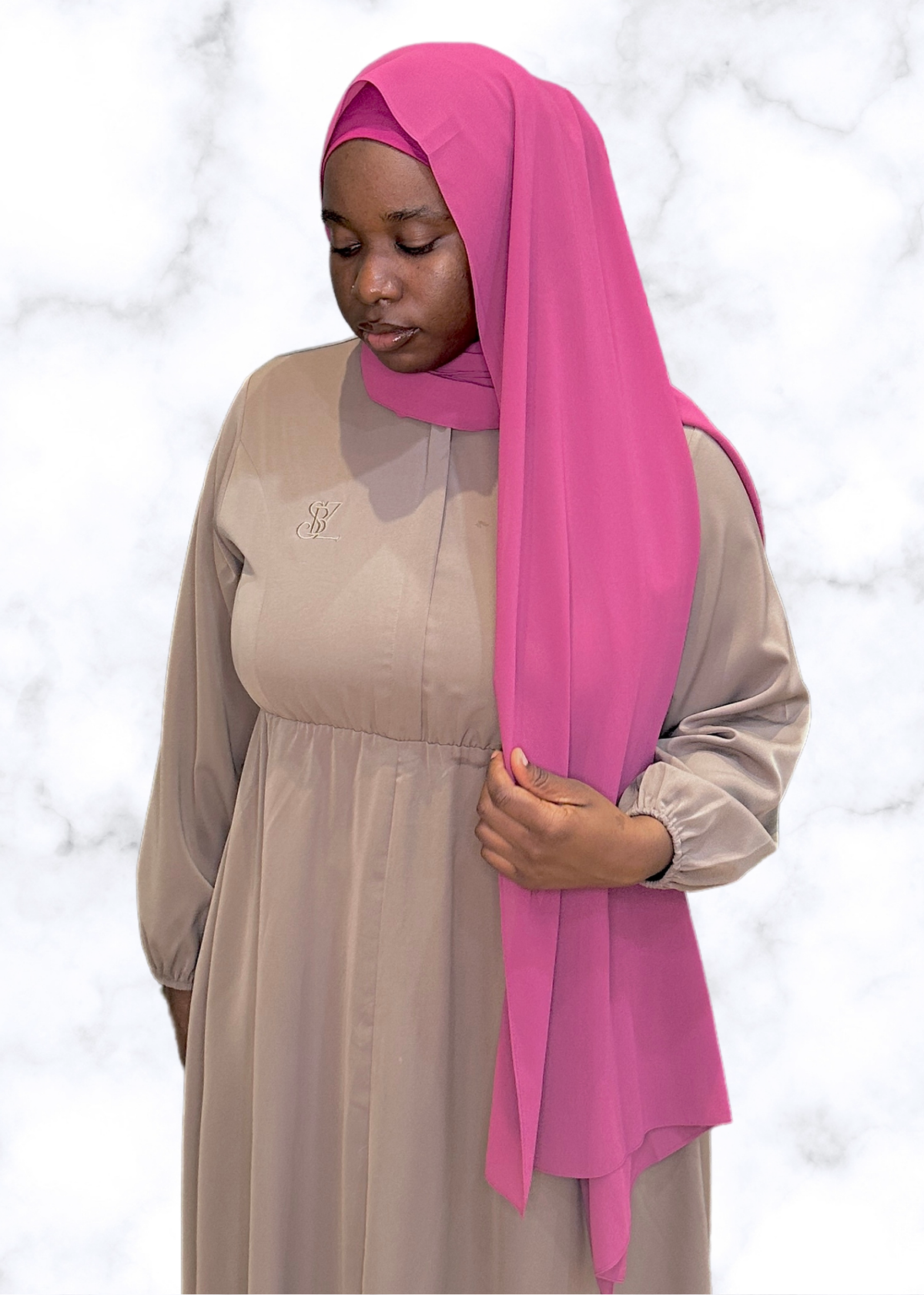 Hibiscus - Matching Chiffon Hijab Set