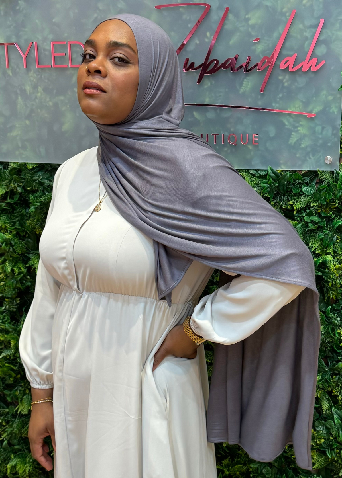 Pewter - XL Jersey Knit Hijab