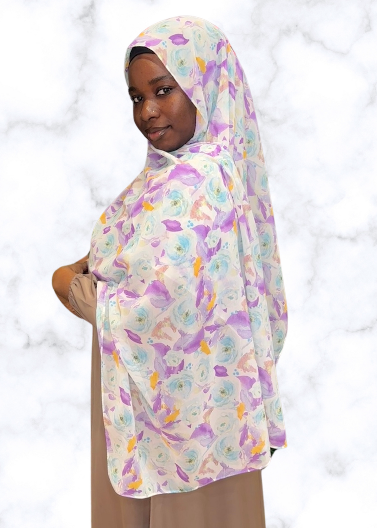 Perfect Bouquet - Chiffon Printed Hijab