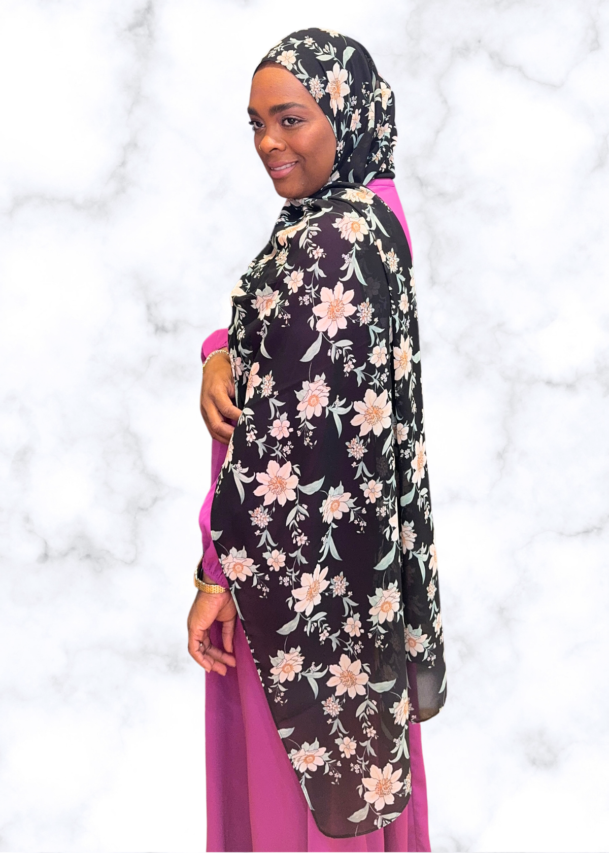 Daffodil Dreams - Chiffon Printed Hijab