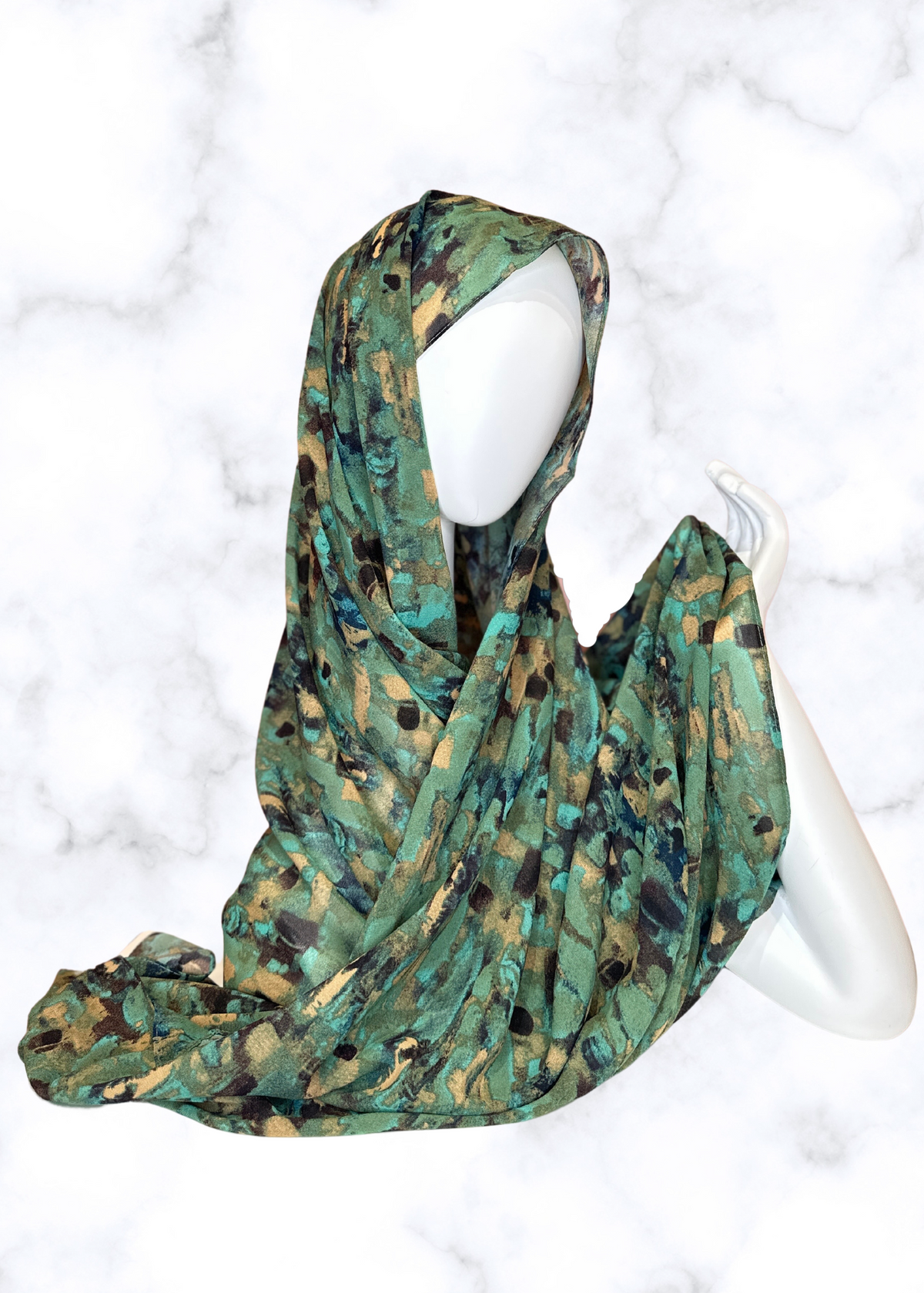 Jungle Oasis - Chiffon Printed Hijab