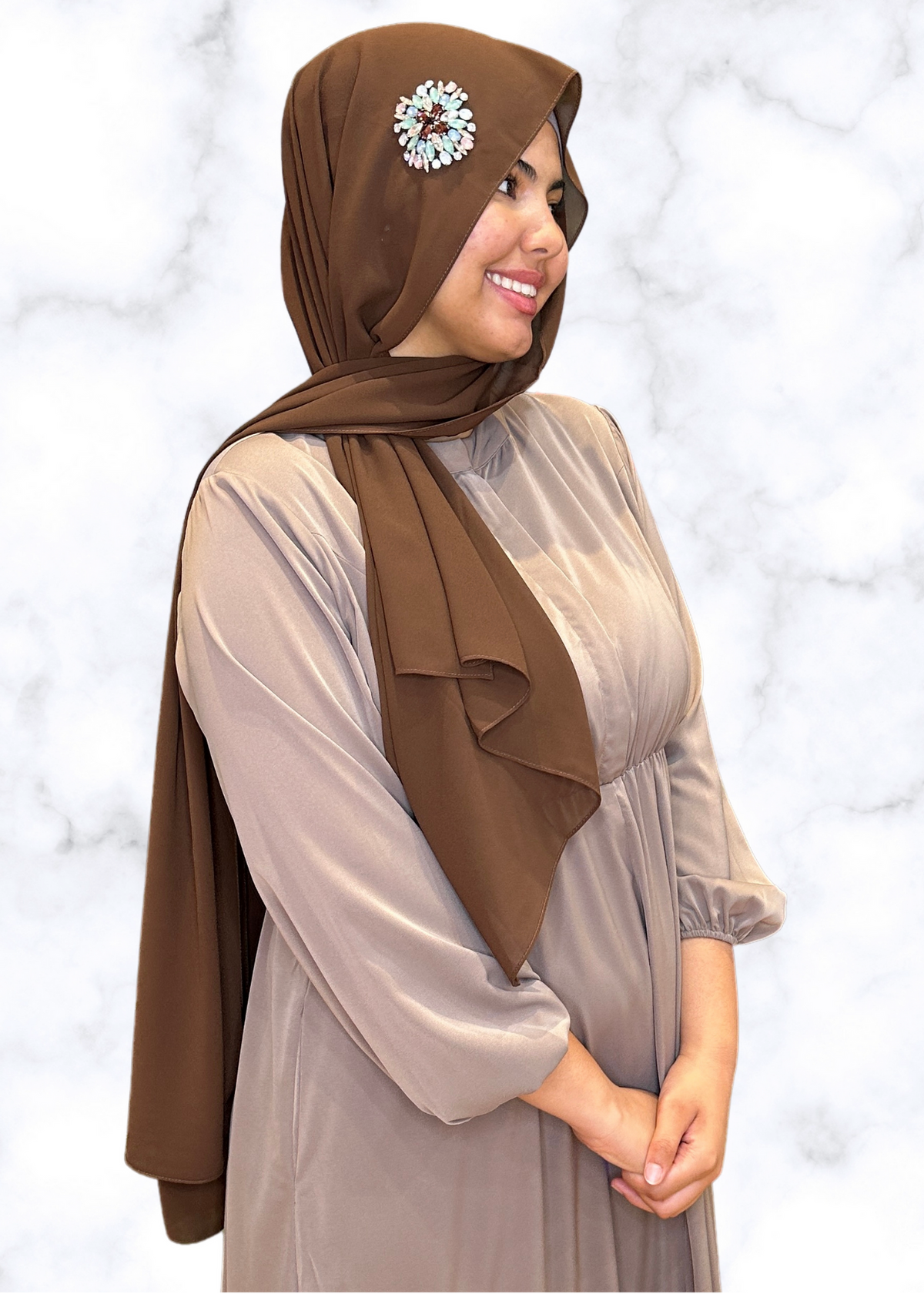 Hickory - Sunburst Encrusted Hijab