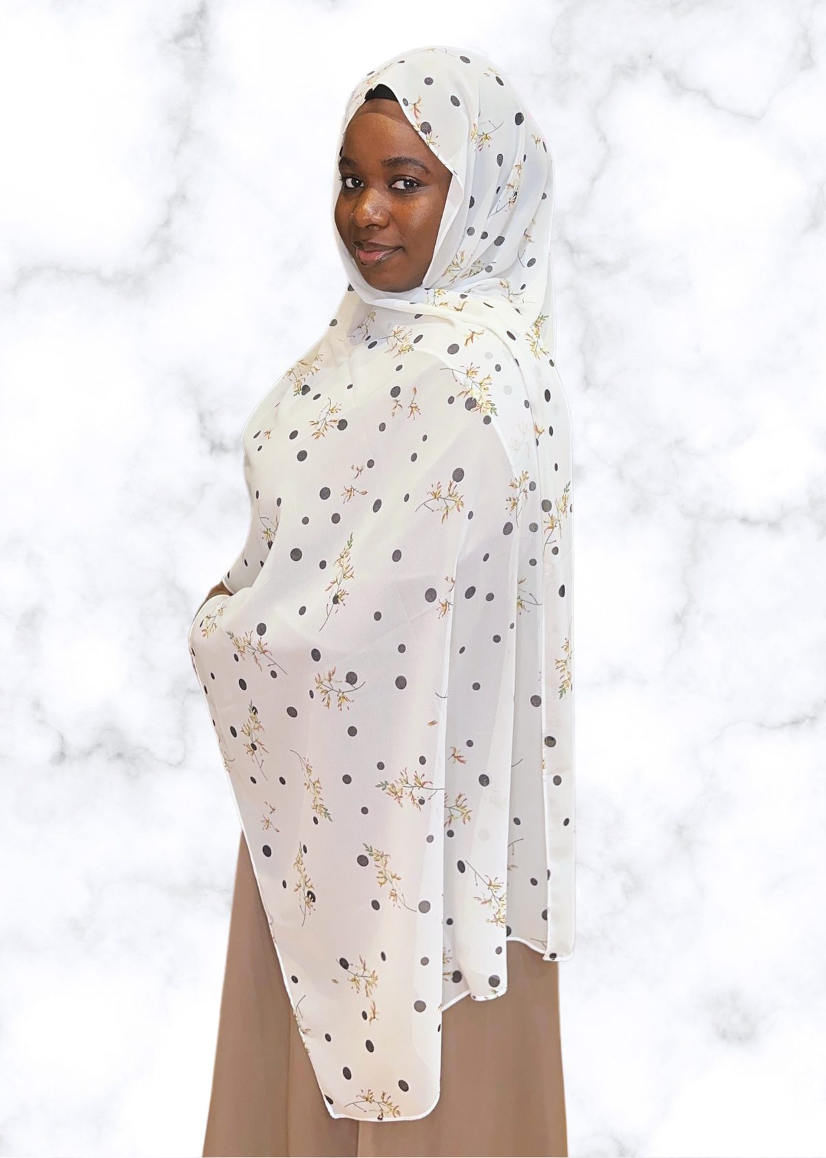 Winter Wonderland  - Chiffon Printed Hijab