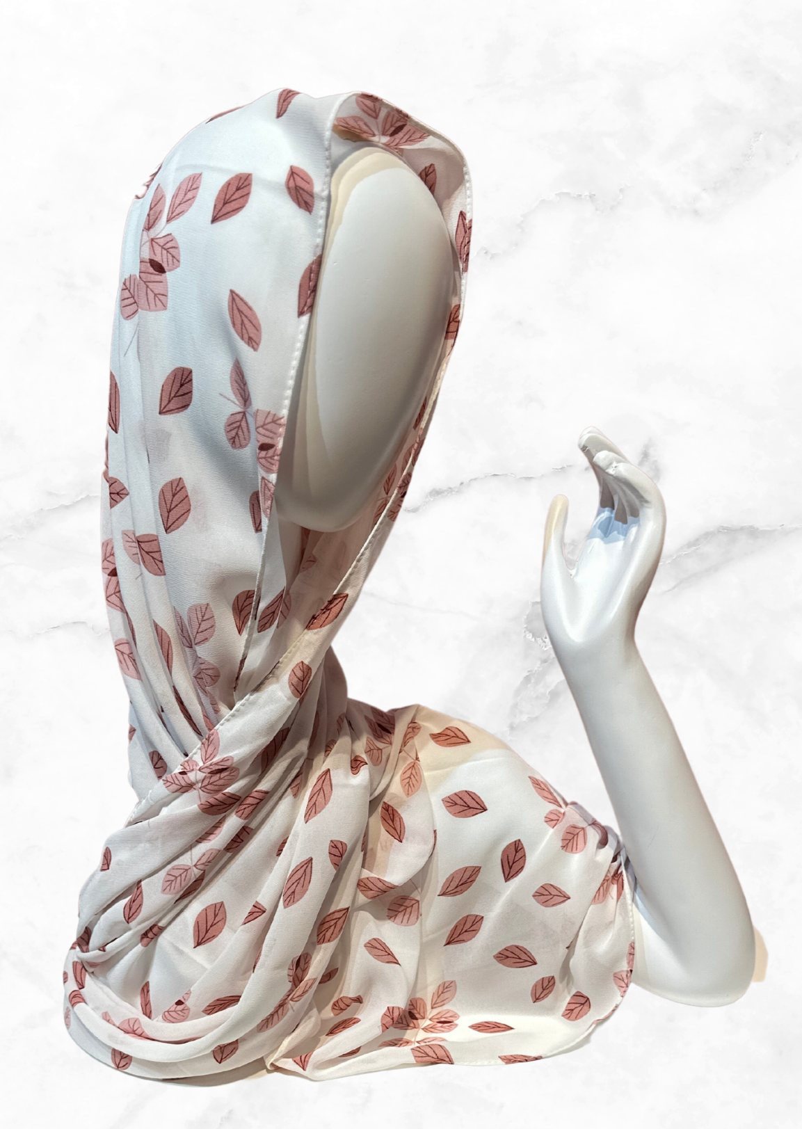 Red Breeze - Chiffon Printed Hijab