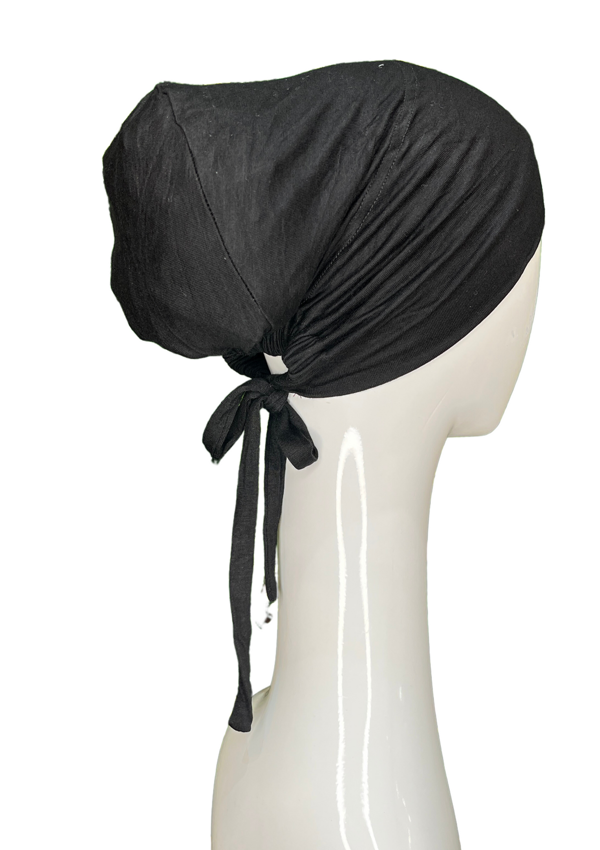 Black - Bonnet Style Under Cap