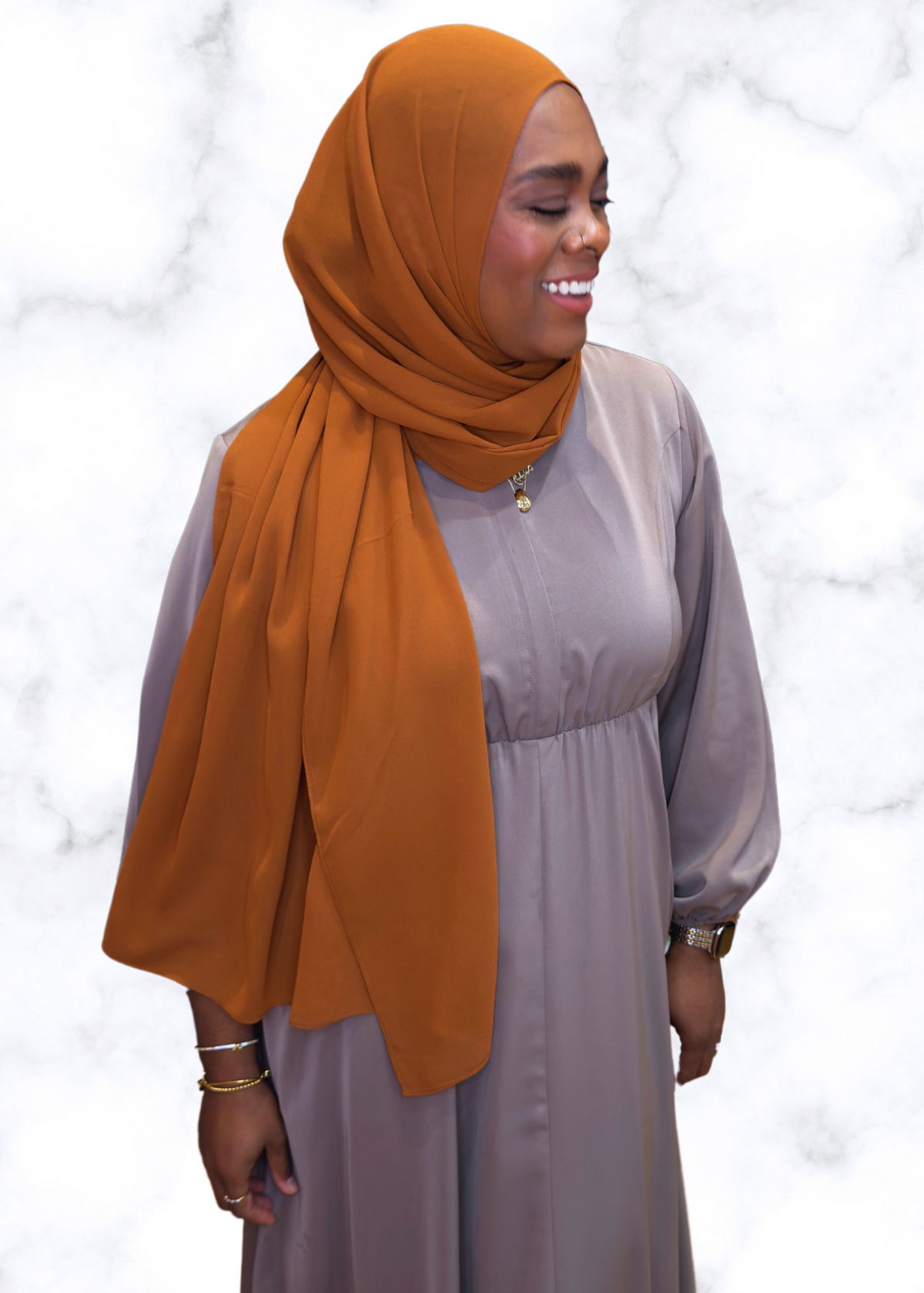 Caramel - XL Premium Chiffon Hijab