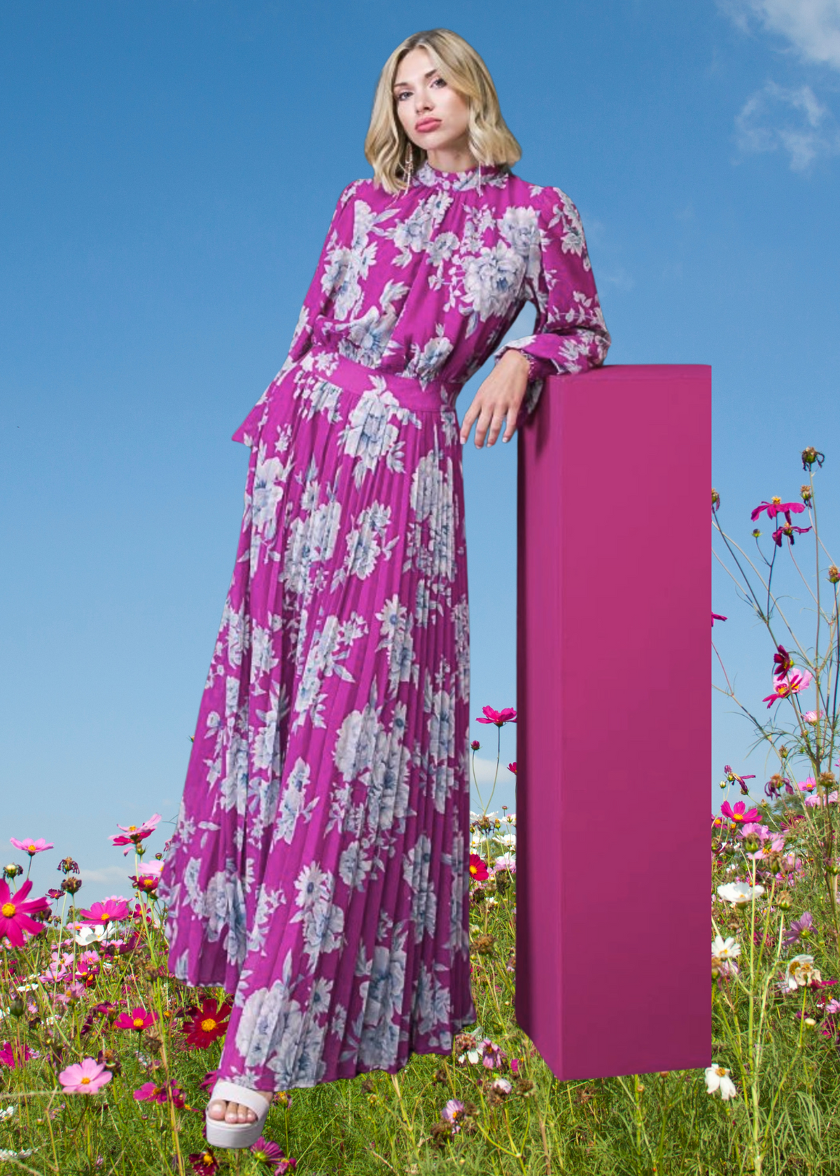 Orchid Bloom - Maxi Dress