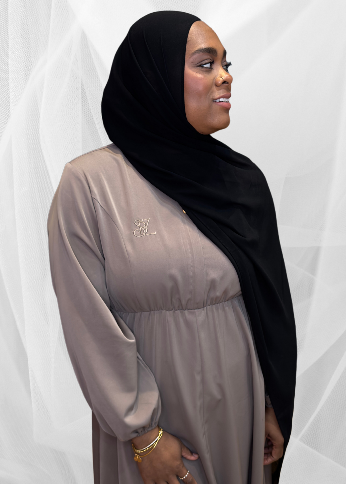 Black - XL Premium Chiffon Hijab