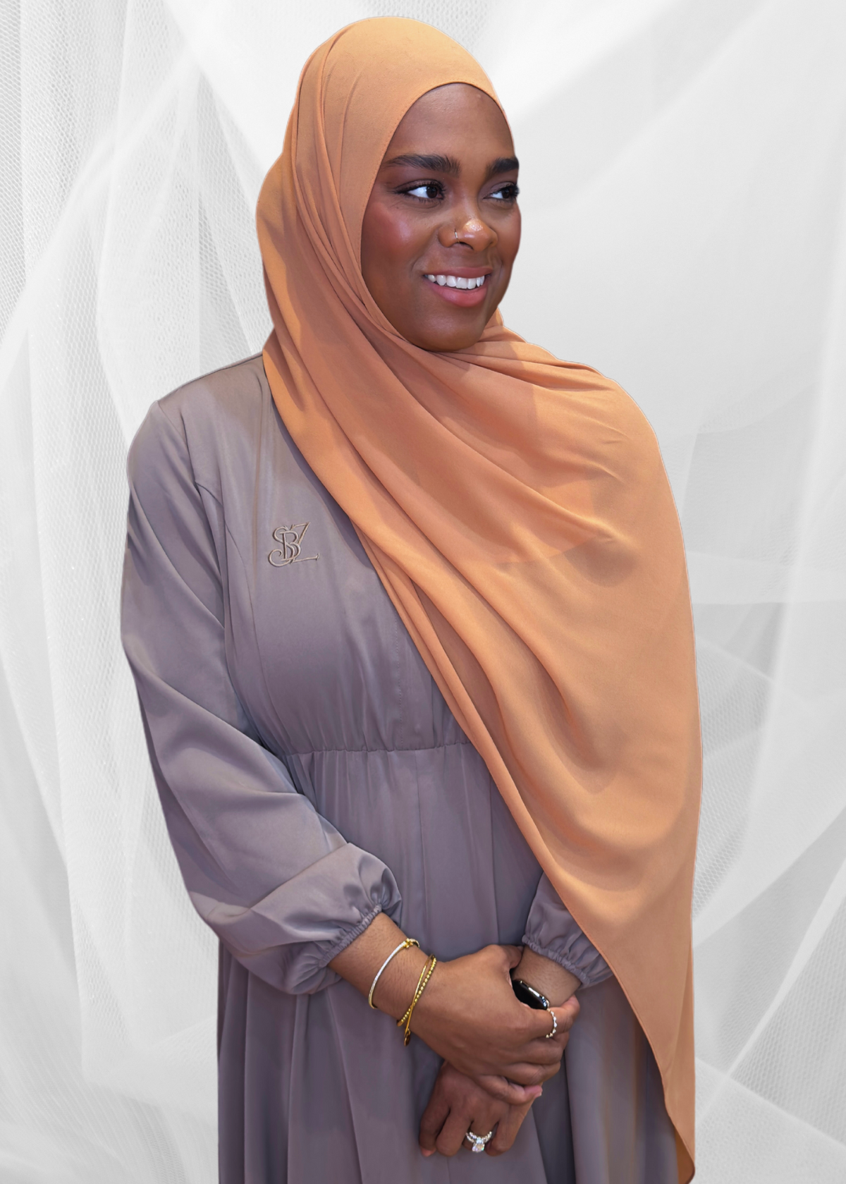 Almond - XL Premium Chiffon Hijab