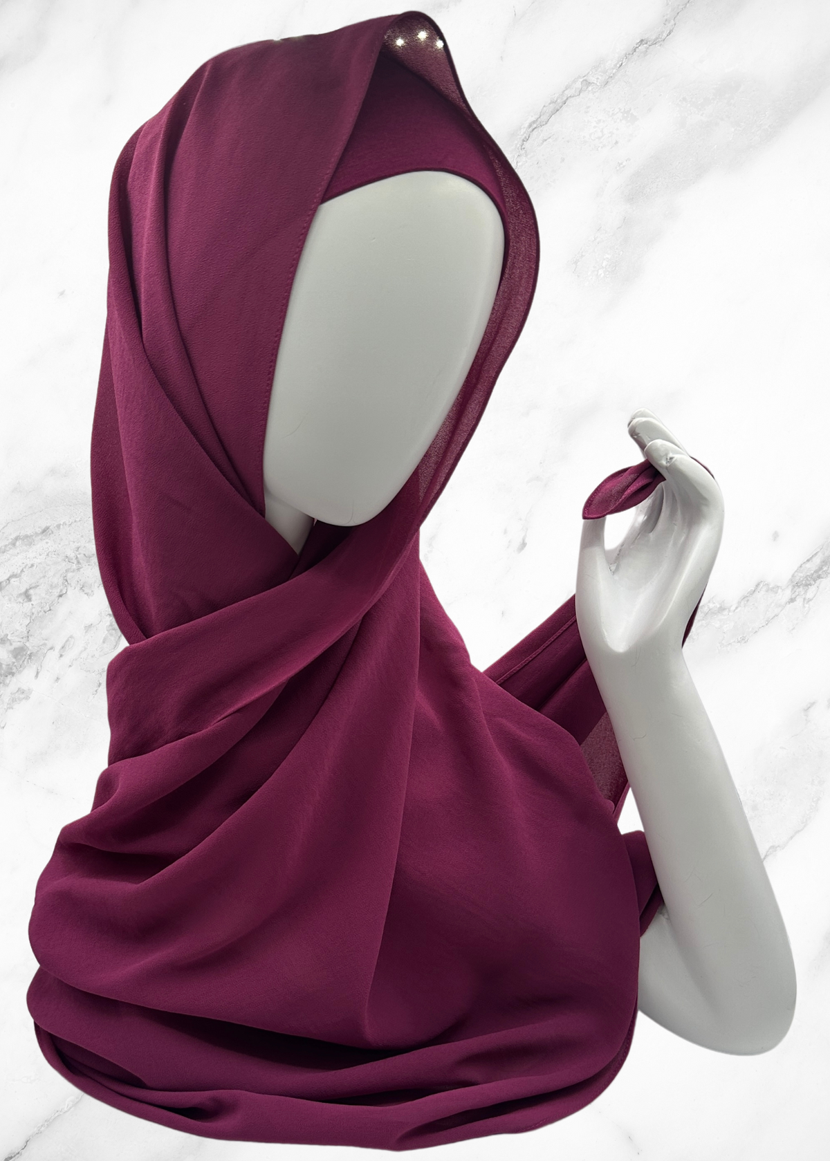 Hibiscus - Matching Chiffon Hijab Set