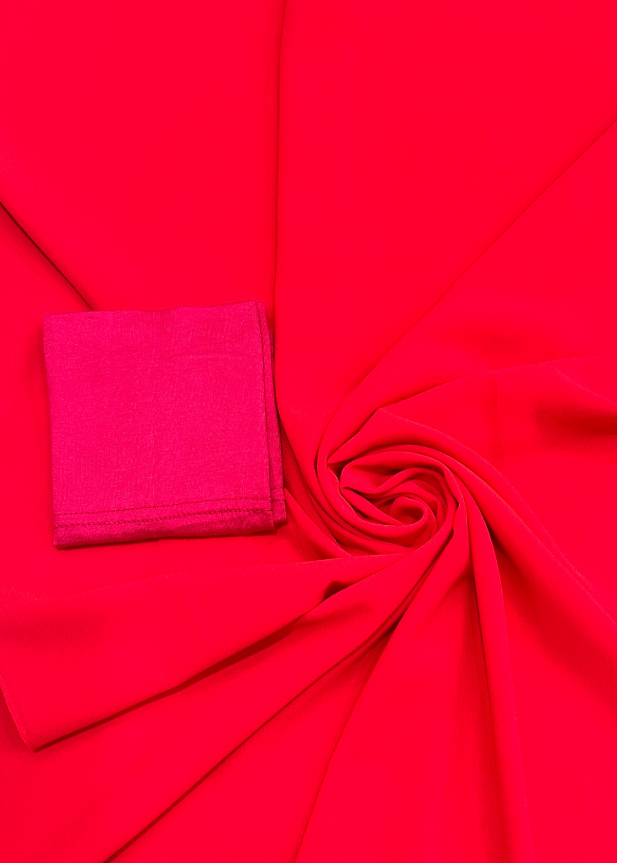 Crimson - Matching Chiffon Hijab Set