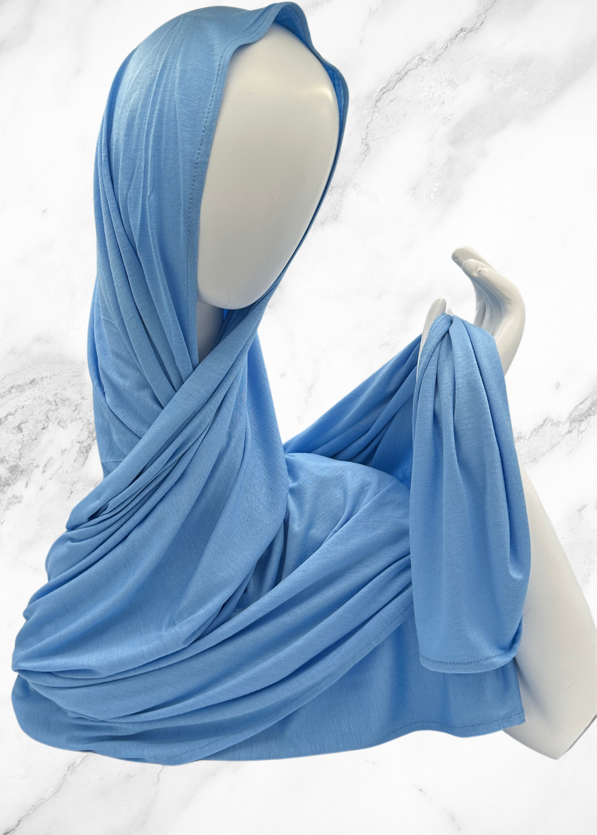Baby Blue - XL Jersey Knit Hijab