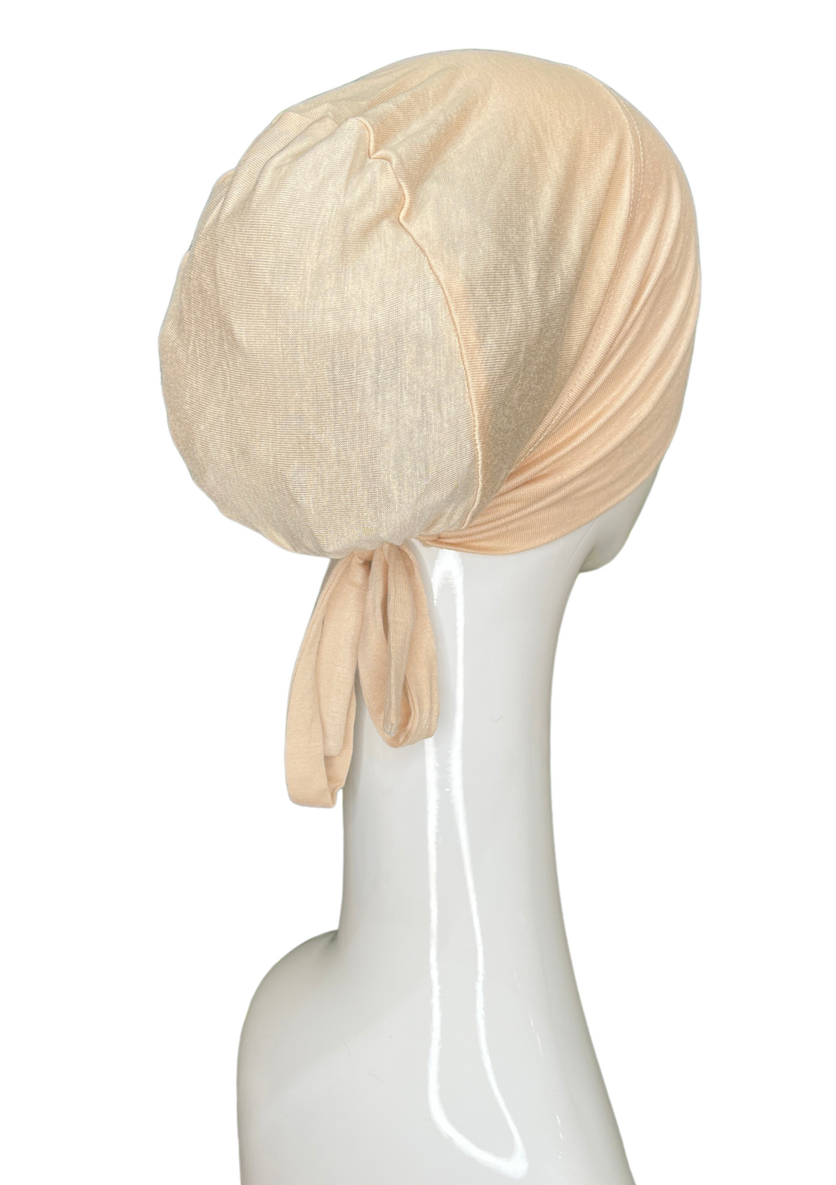 Beige - Bonnet Style Under Cap