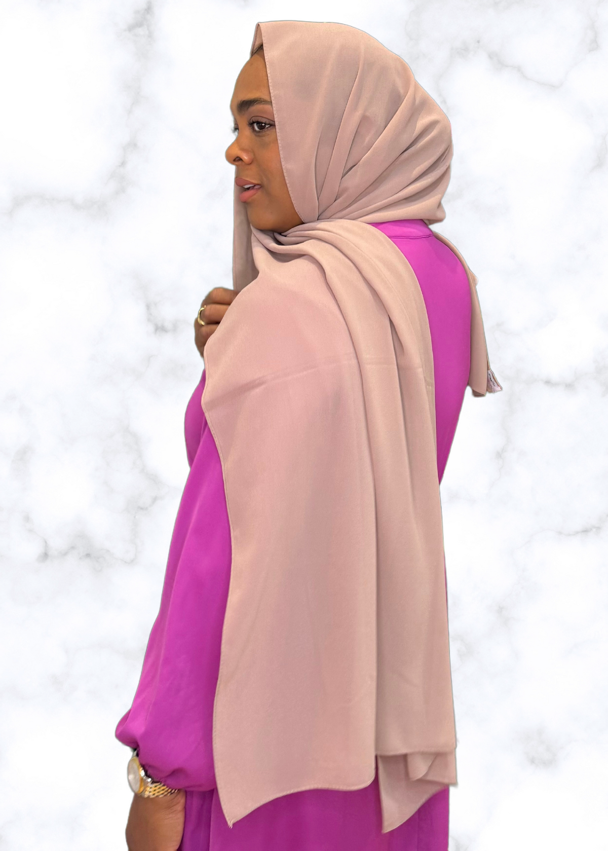 Desert Sand - XL Premium Chiffon Hijab