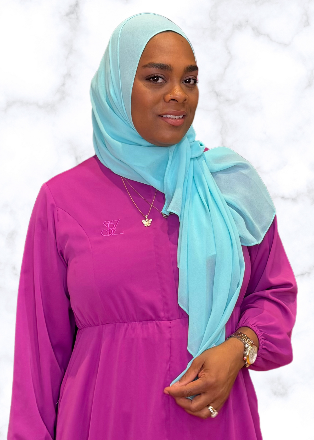 Aqua - XL Premium Chiffon Hijab