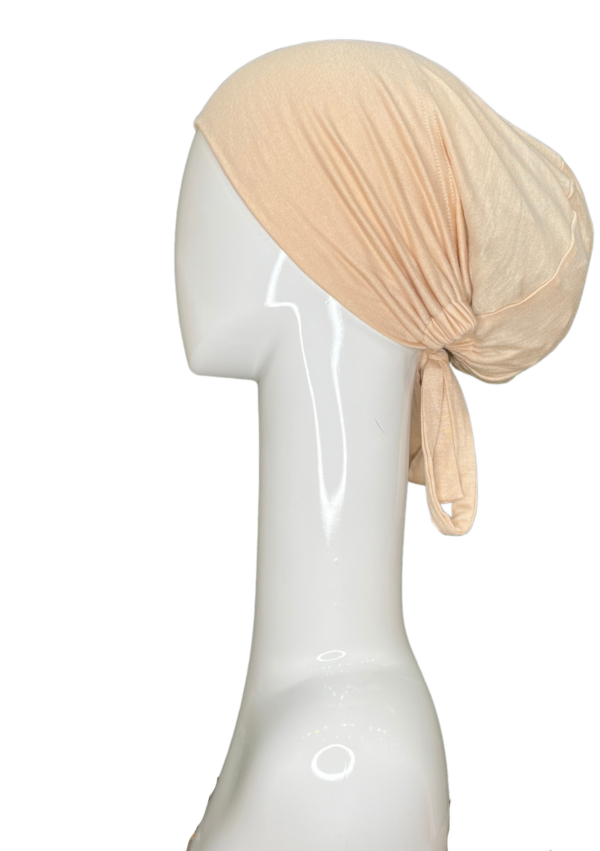 Beige - Bonnet Style Under Cap