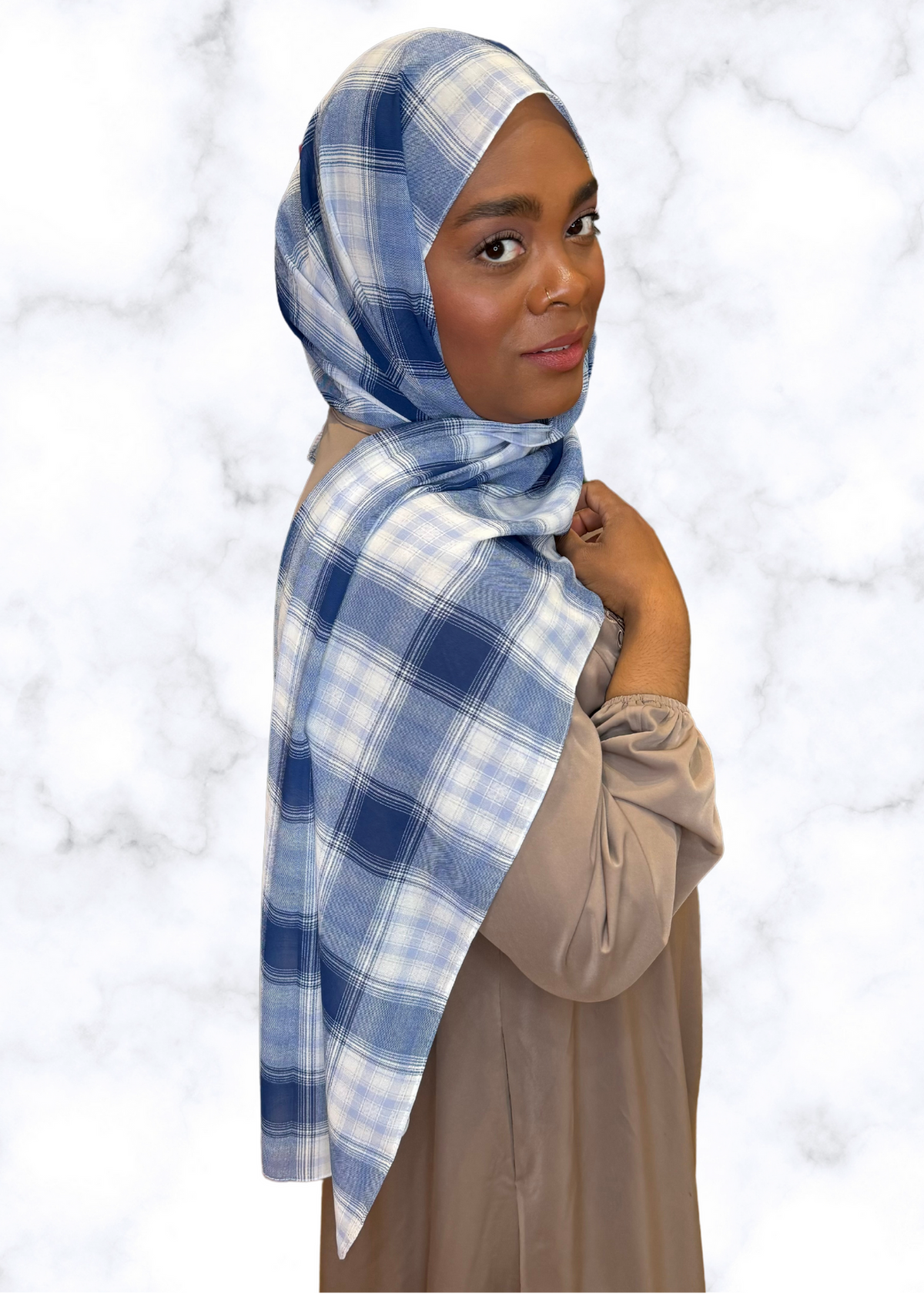 Denim Off the Grid - Chiffon Printed Hijab