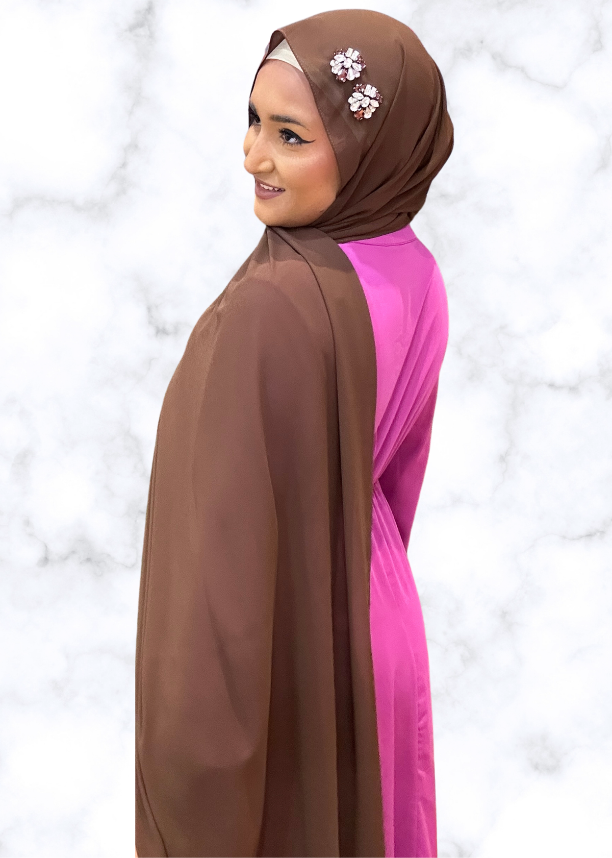 Hickory - Duo Encrusted Hijab