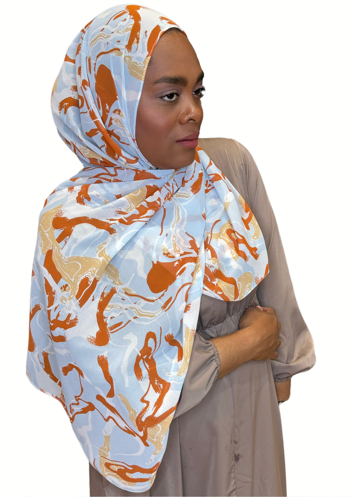 Seasonal Spice - Chiffon Printed Hijab