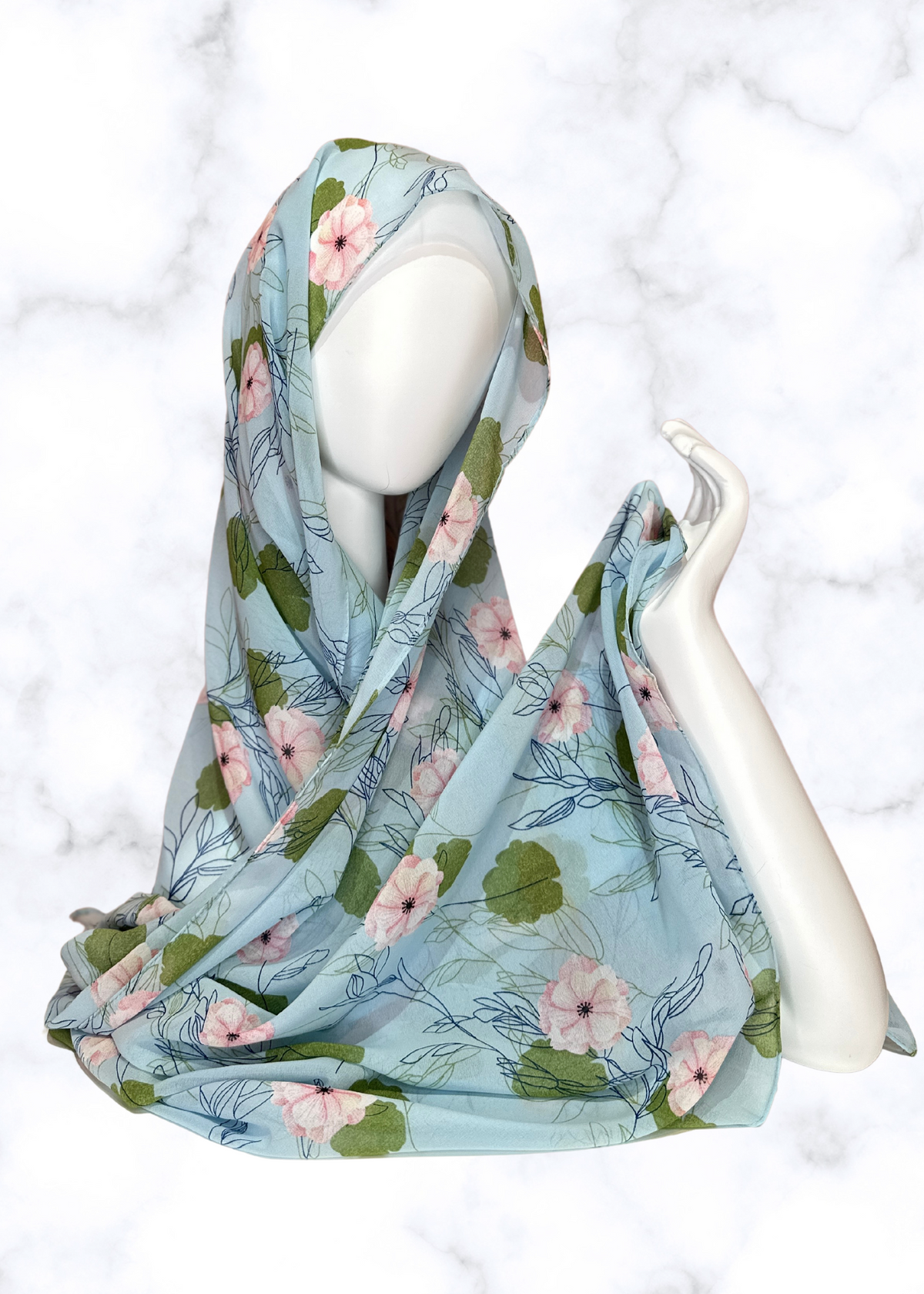 Lily Breeze -Chiffon Printed Hijab