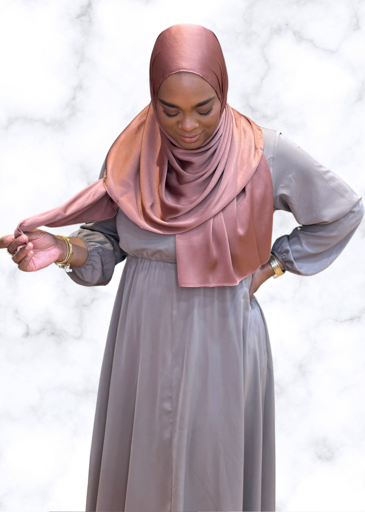 Rosewood - Luxe Silk Hijab