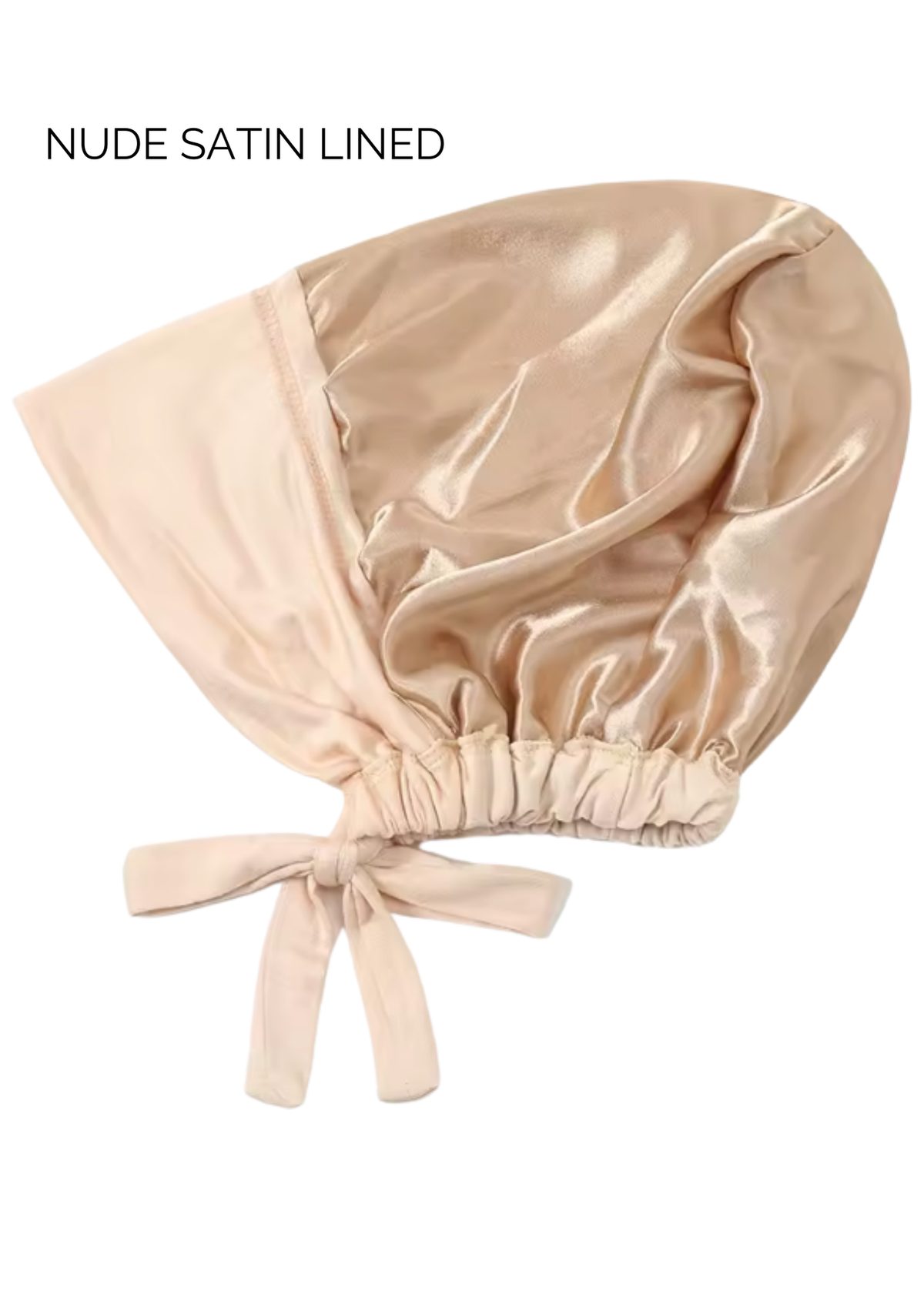 Nude - Satin Bonnet Style Under Cap