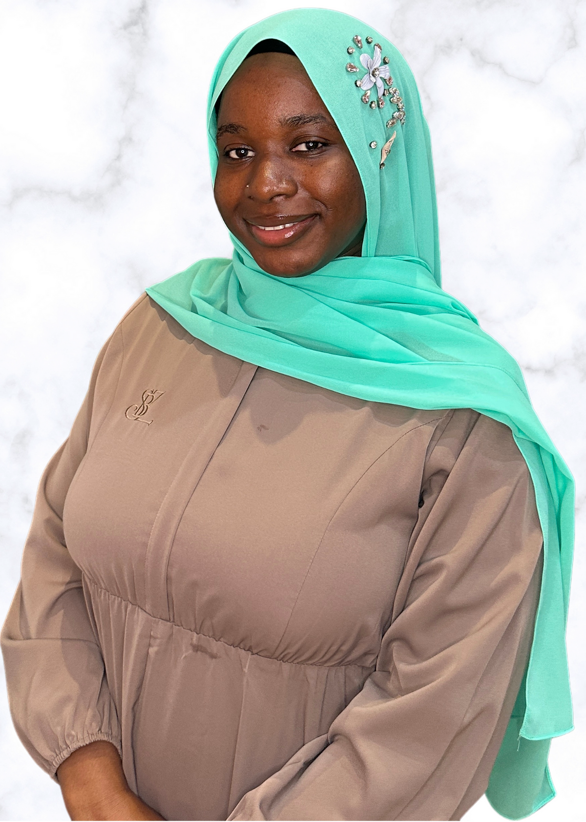 Tiffany- Diamond Encrusted Hijab