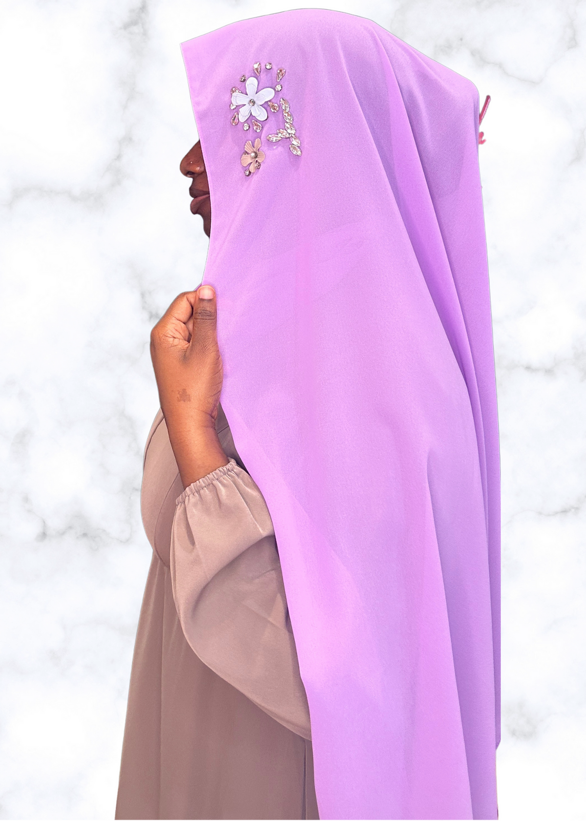 Orchid - Diamond Encrusted Hijab