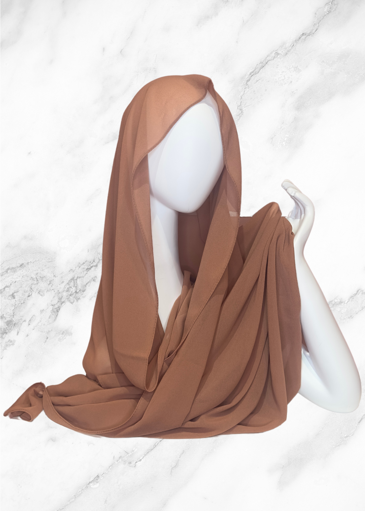 Almond - XL Premium Chiffon Hijab