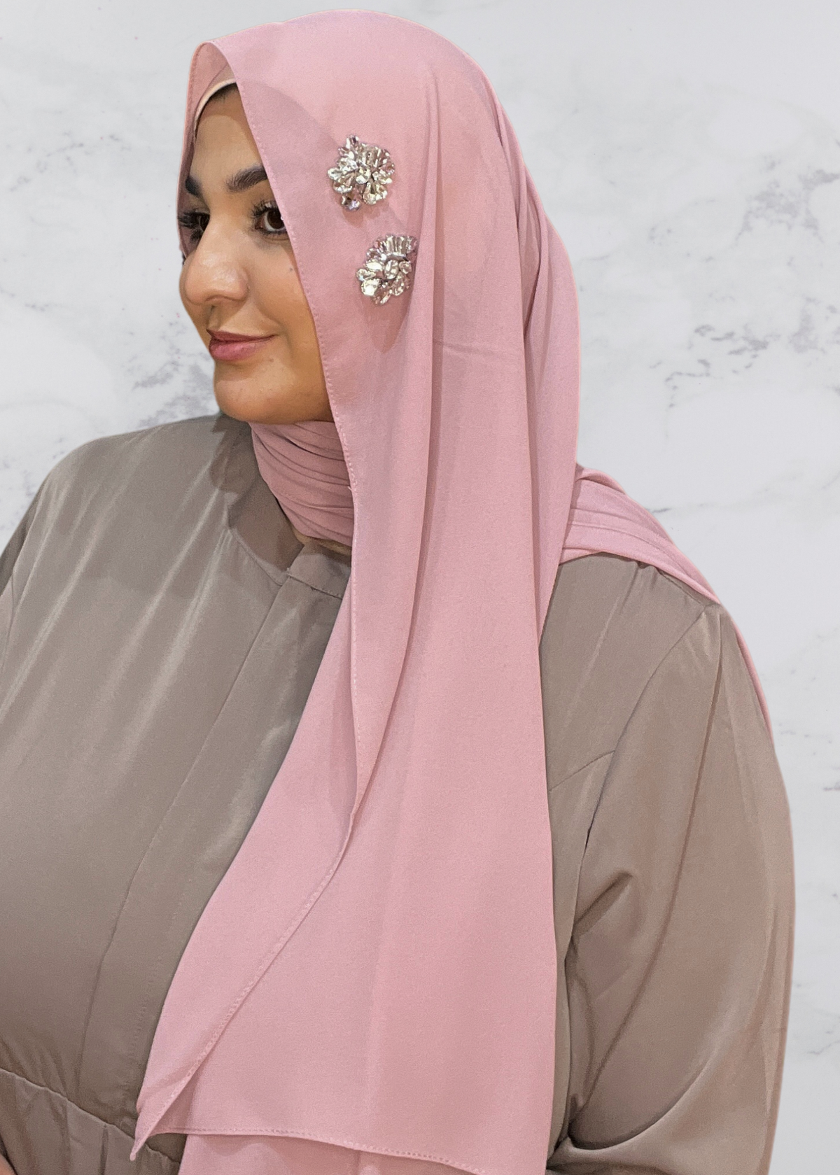 Blush - Duo Encrusted Hijab