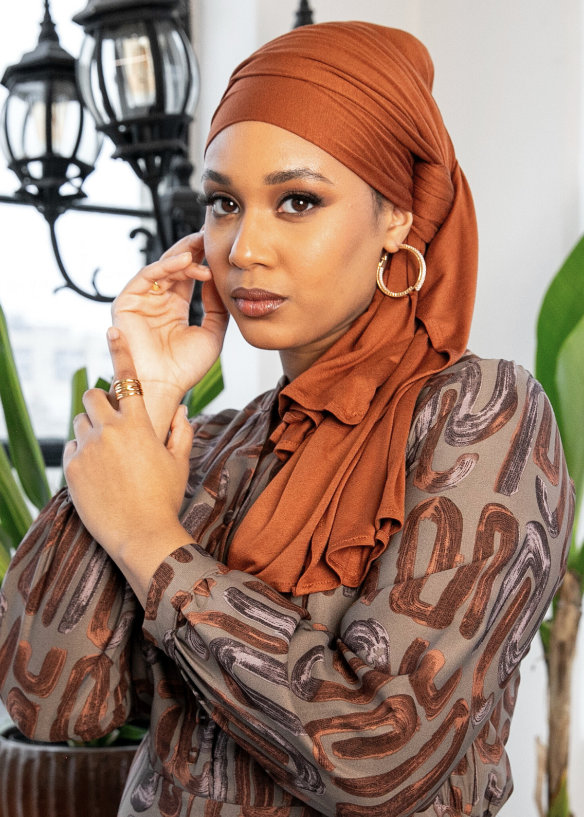 Chestnut - XL Jersey Knit Hijab