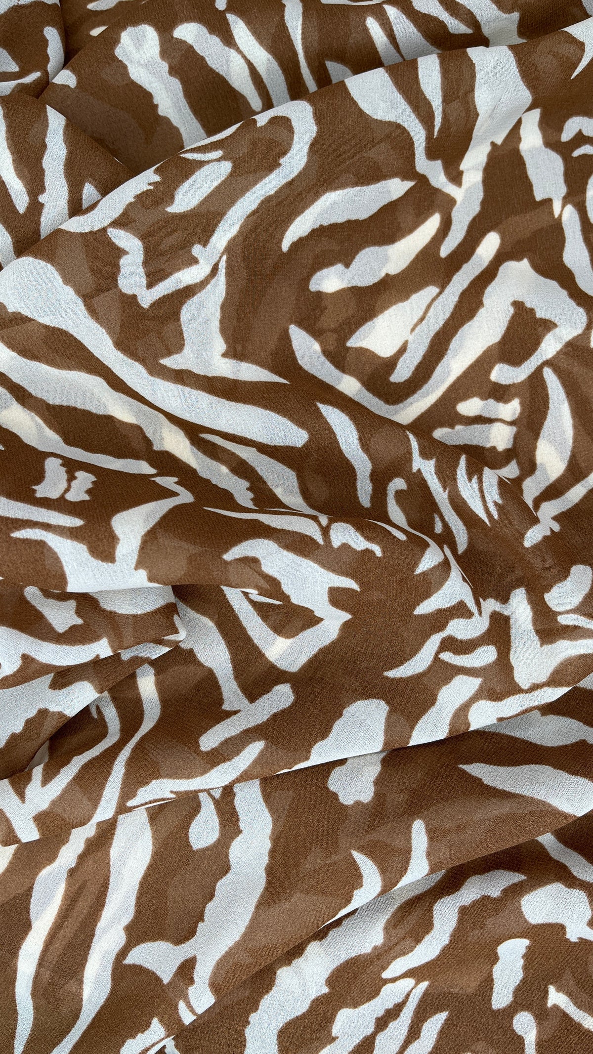 Brown Zebra- Chiffon Printed Hijab