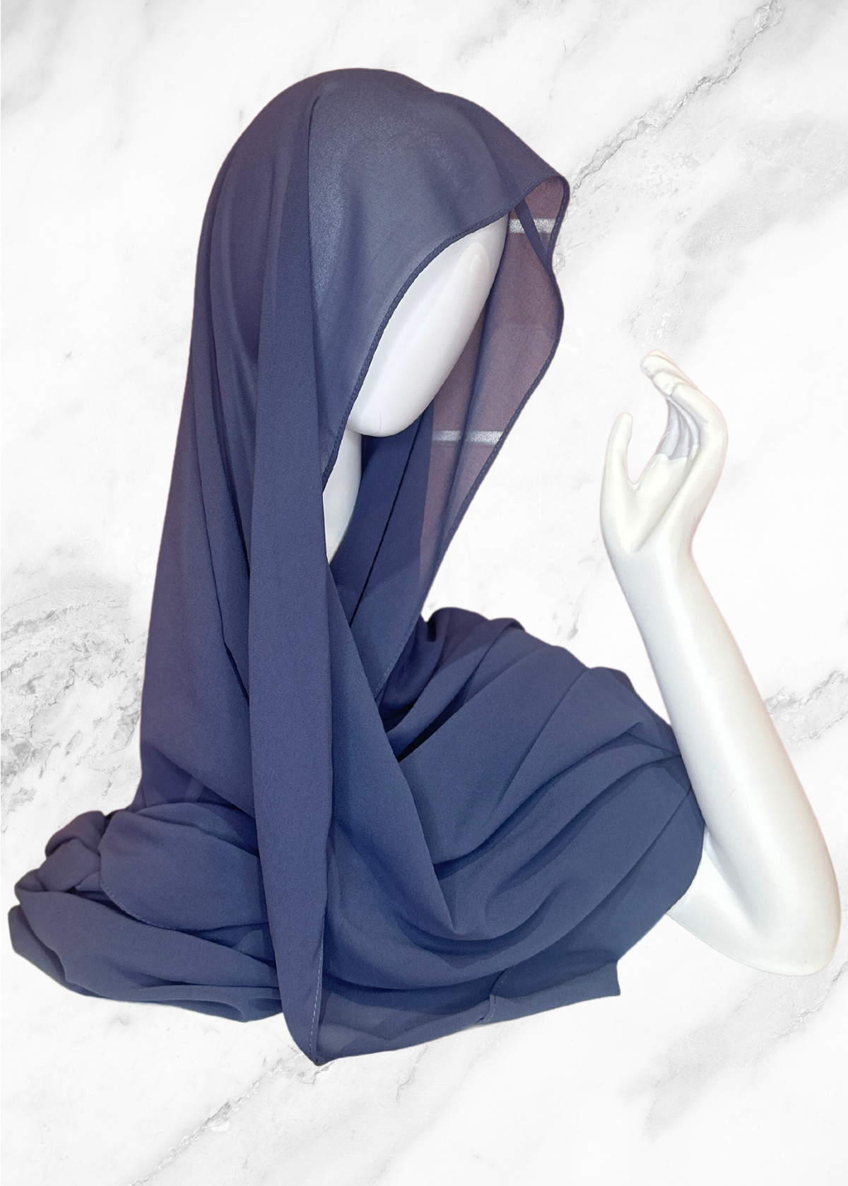 Fog - XL Premium Chiffon Hijab