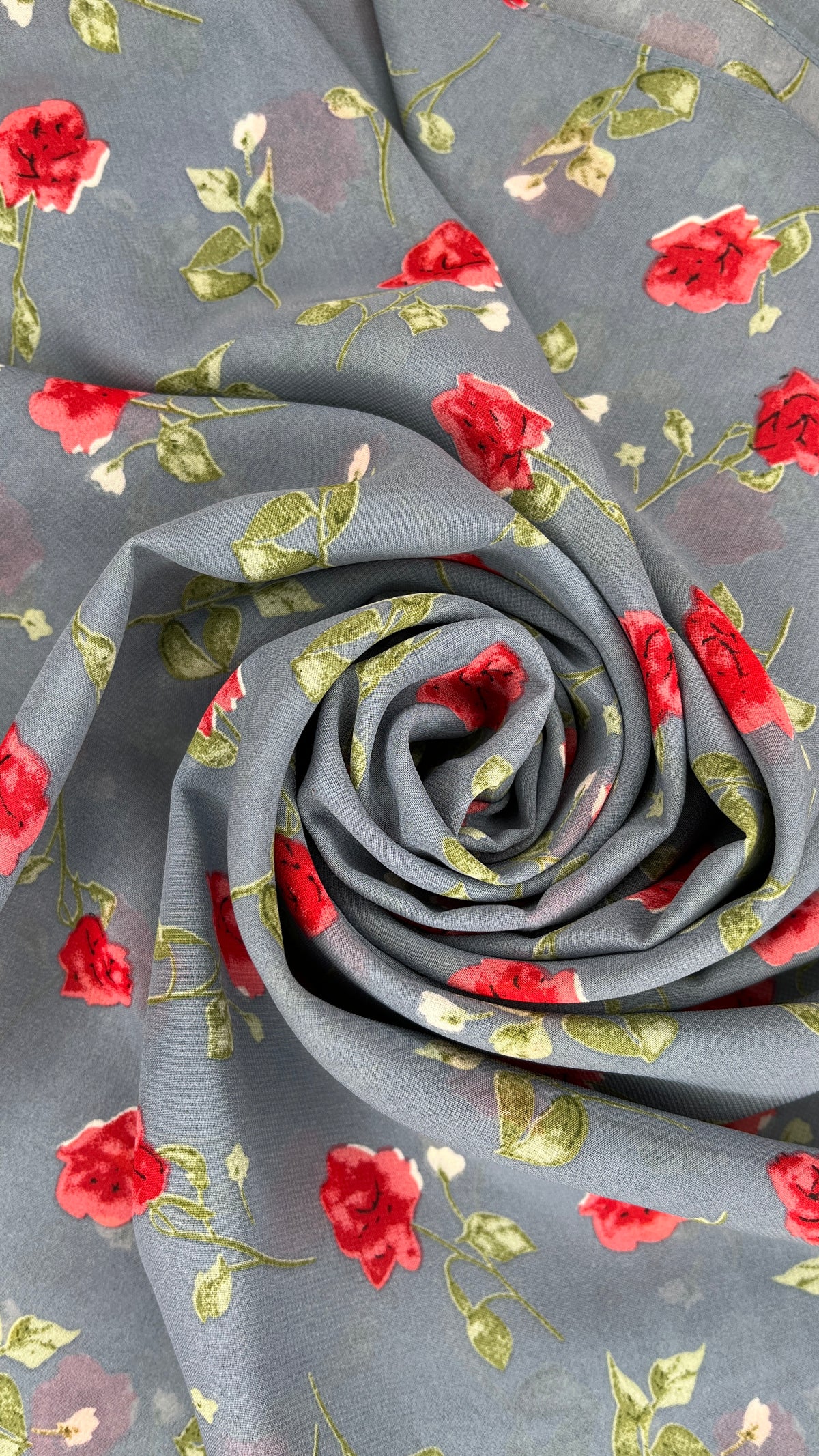 Concrete Rose - Chiffon Printed Hijab