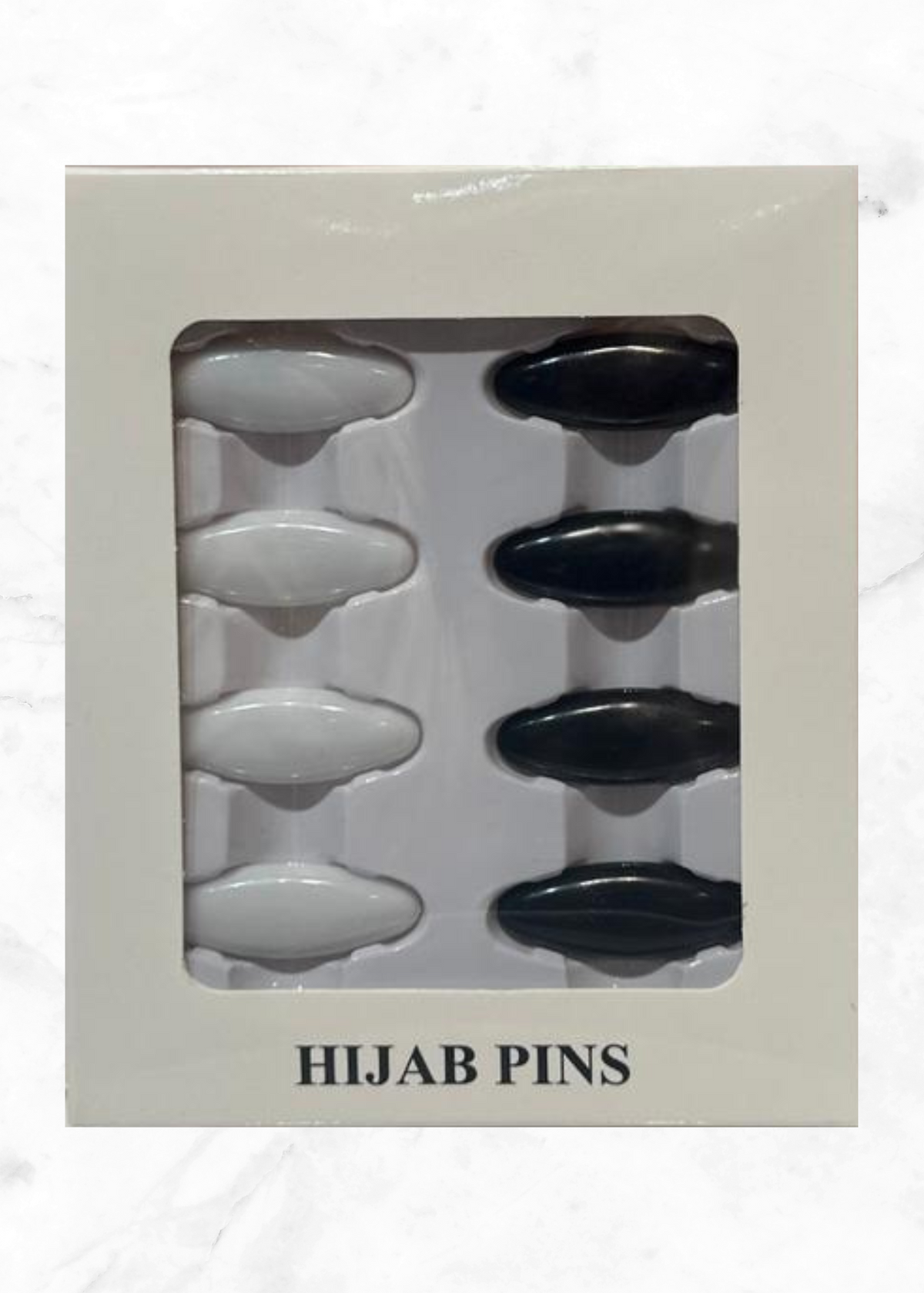 Hijab Pins - Black & White