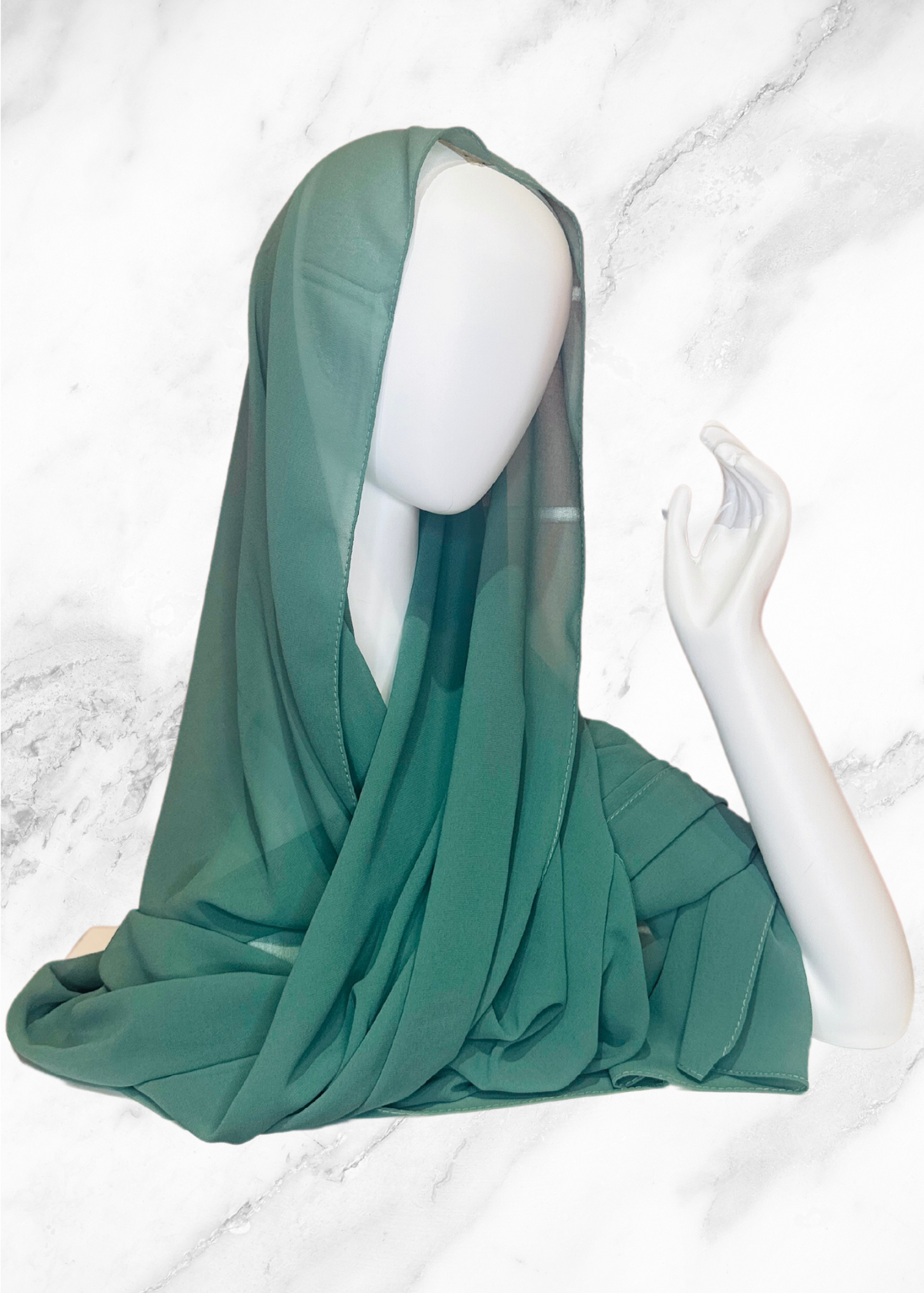 Sage - XL Premium Chiffon Hijab