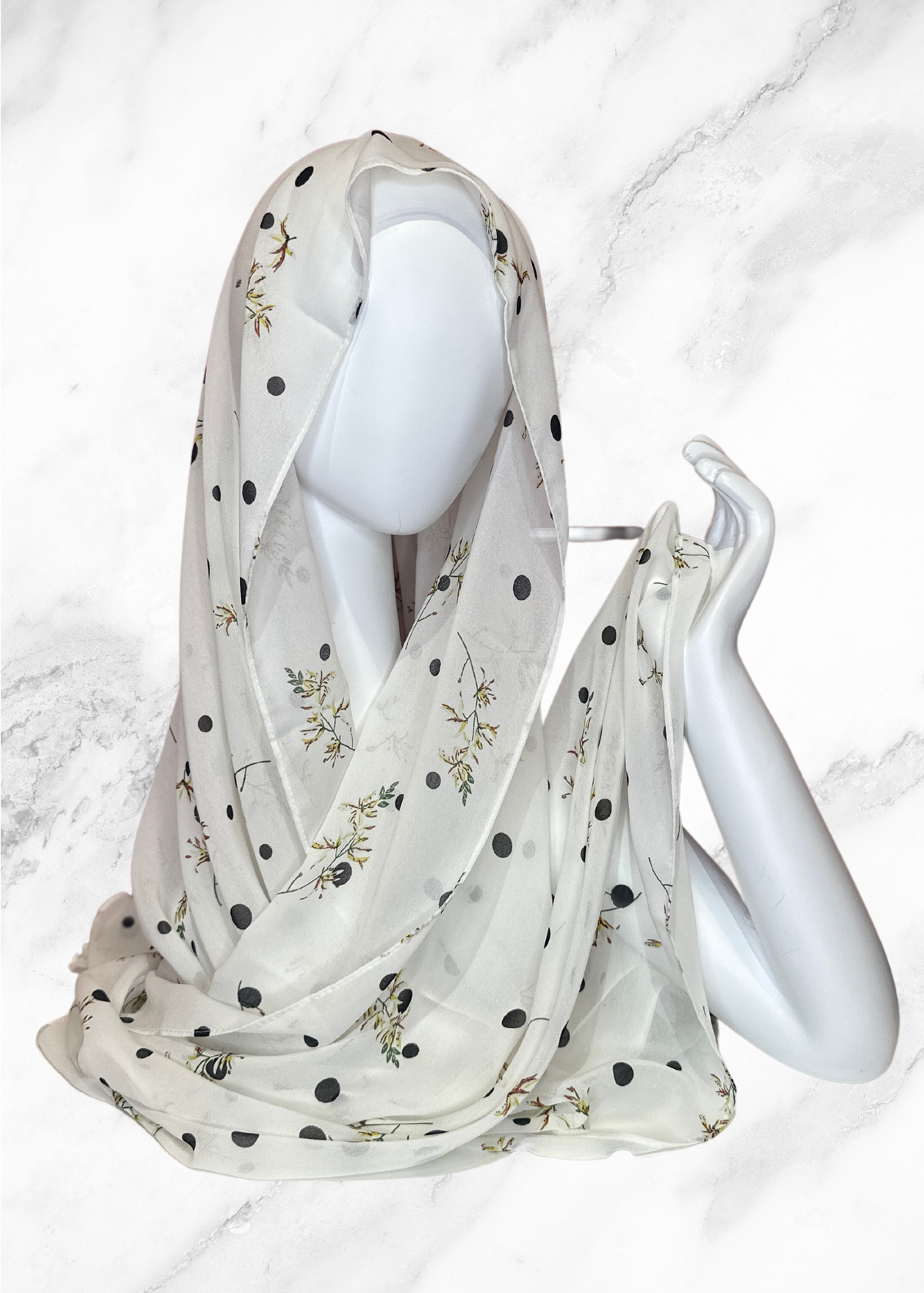 Winter Wonderland  - Chiffon Printed Hijab