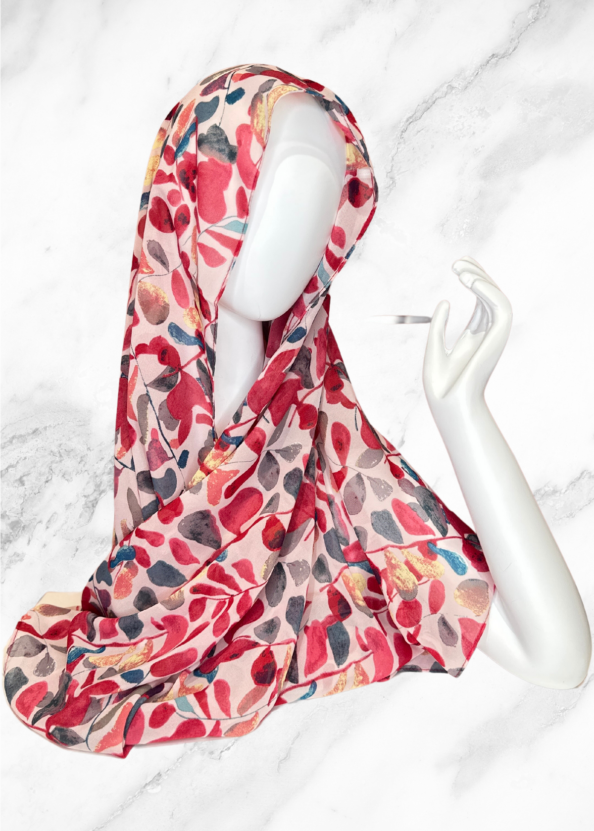 Autumn Sunset - Chiffon Printed Hijab