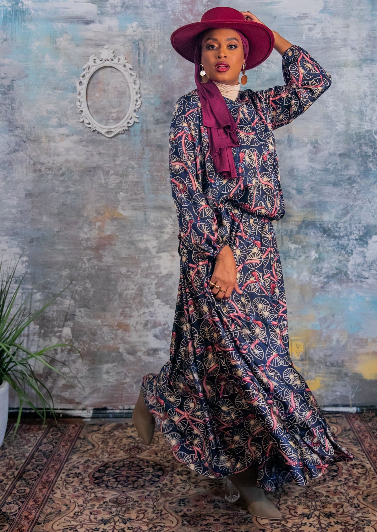 Circle Skirt Flowy Skirt New Look Red Summer Swing Chiffon Maxi