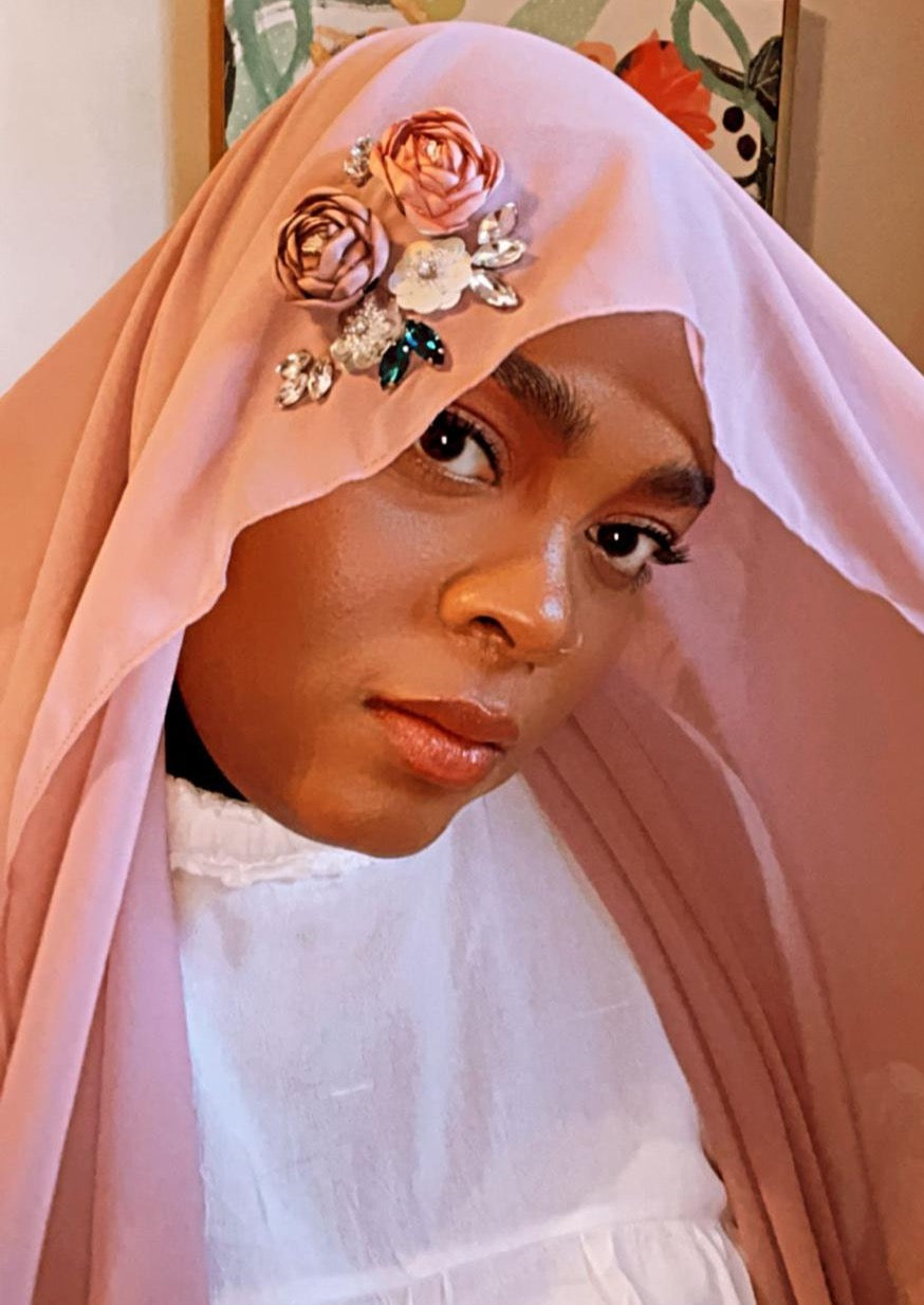 Blush - Diamond Encrusted Hijab