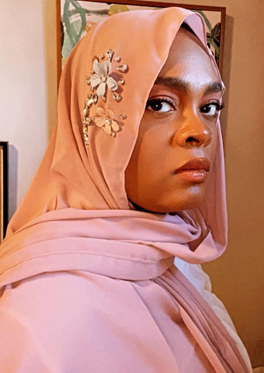 Blush - Diamond Encrusted Hijab