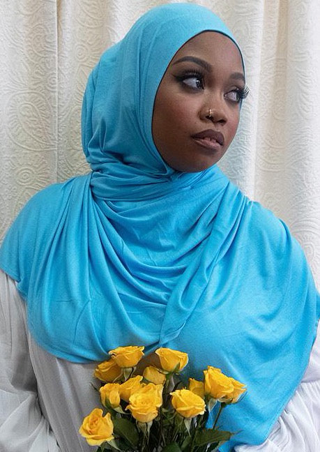 Carolina Blue - XL Jersey Knit Hijab